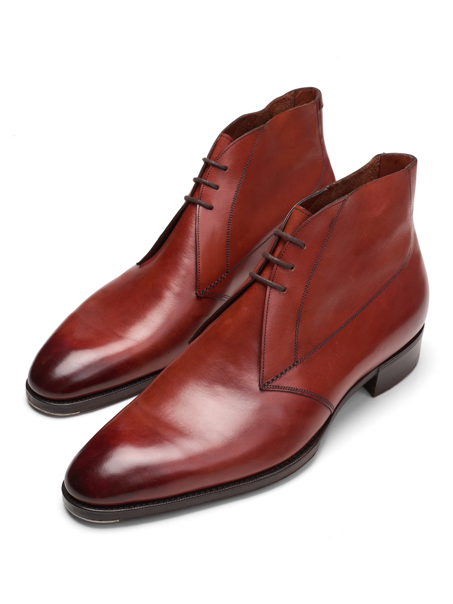 GAZIANO & GIRLING "Arran" Vintage Cedar Calf Chukka Boots UK 7E US 7.5 Last DG70