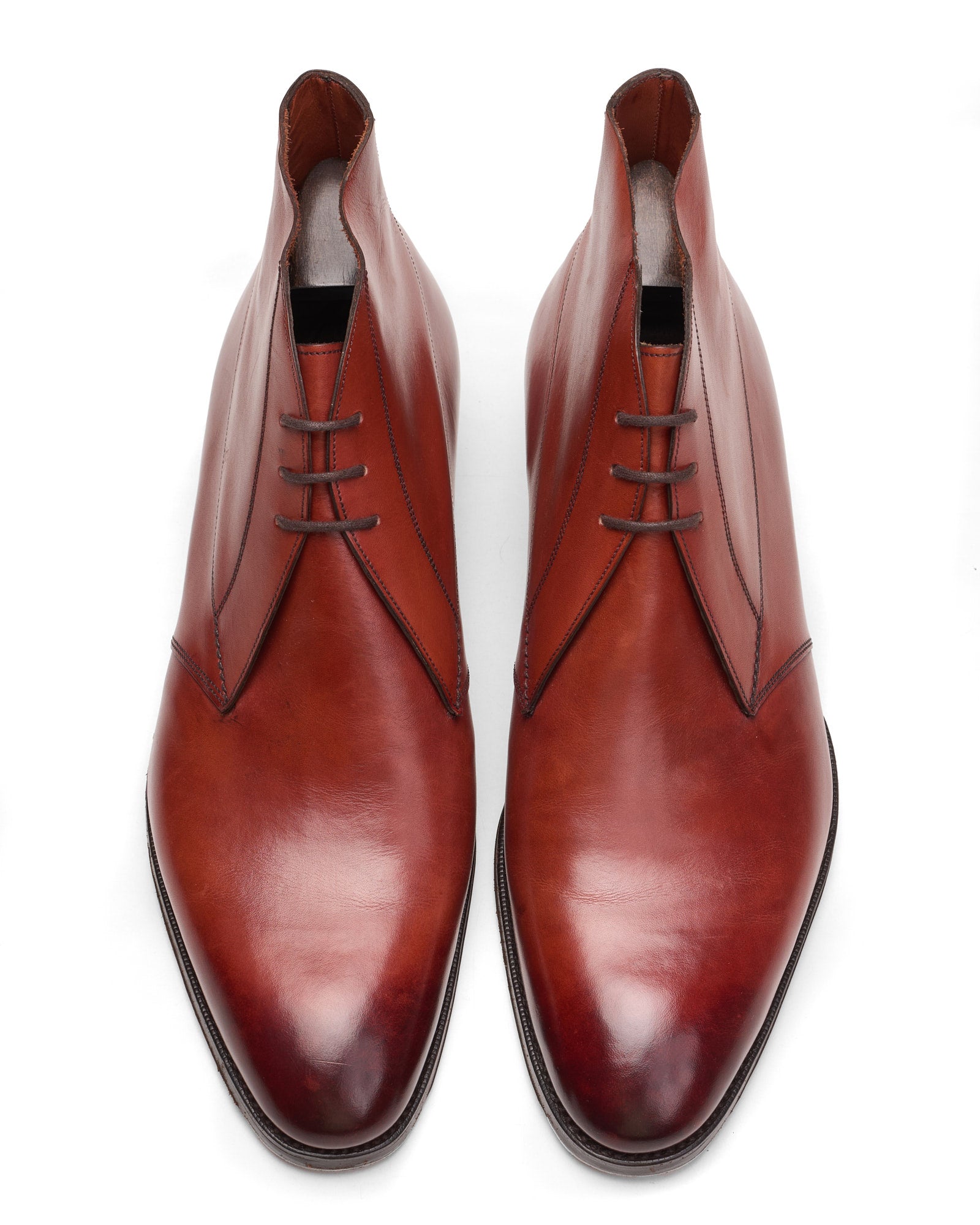 GAZIANO & GIRLING "Arran" Vintage Cedar Calf Chukka Boots UK 7E US 7.5 Last DG70