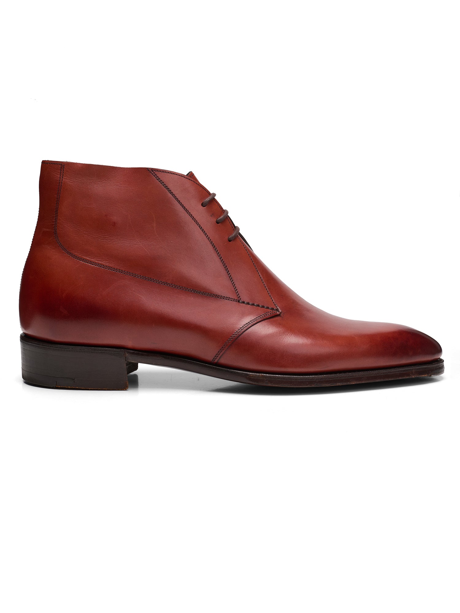 GAZIANO & GIRLING "Arran" Vintage Cedar Calf Chukka Boots UK 7E US 7.5 Last DG70