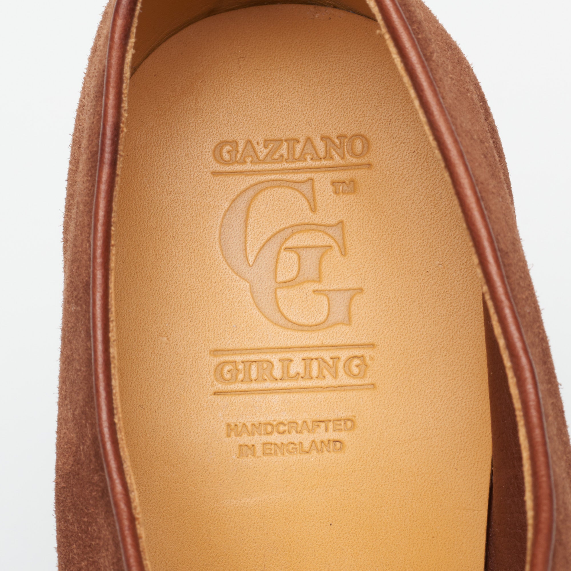 GAZIANO & GIRLING "Boscastle" Polo Suede Leather Derby Dress Shoes 8E US 8.5 Last MH71 GAZIANO & GIRLING