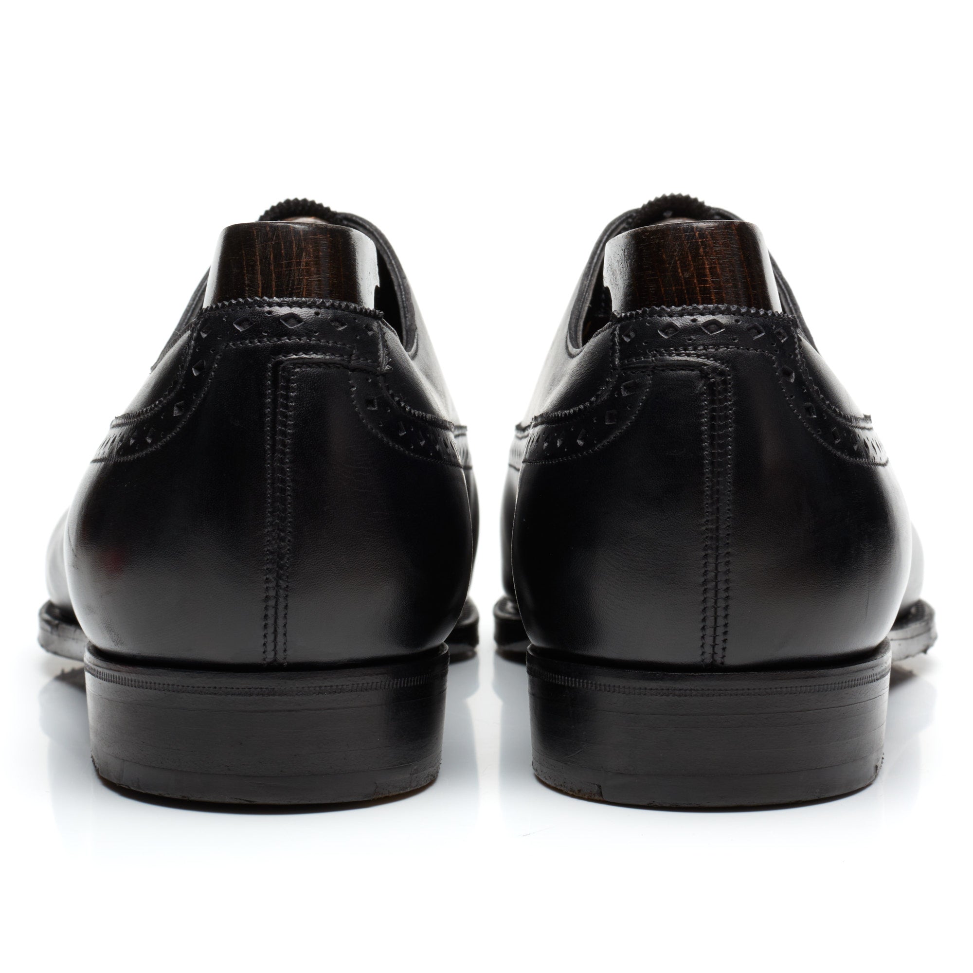 GAZIANO & GIRLING "Kent" Black Calf Leather Oxford Dress Shoes 8E US 8.5 Last MH71 GAZIANO & GIRLING