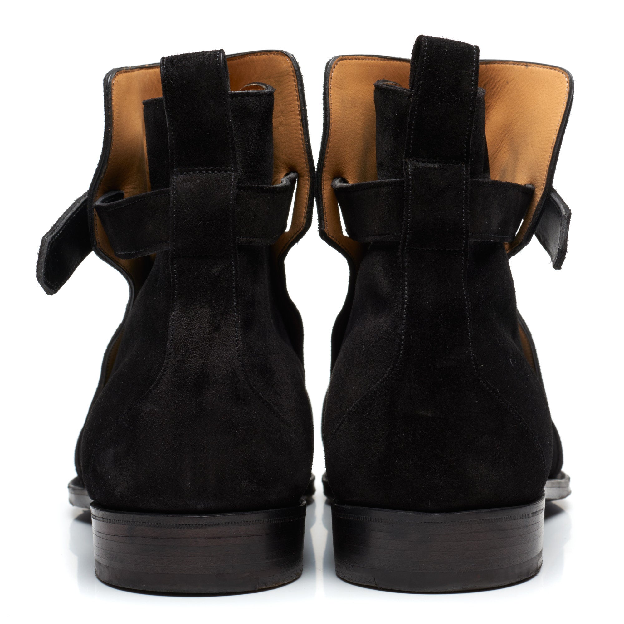 GAZIANO & GIRLING "London" Black Suede Leather Jodphur Boots UK 8E US 8.5 Last MH71 GAZIANO & GIRLING