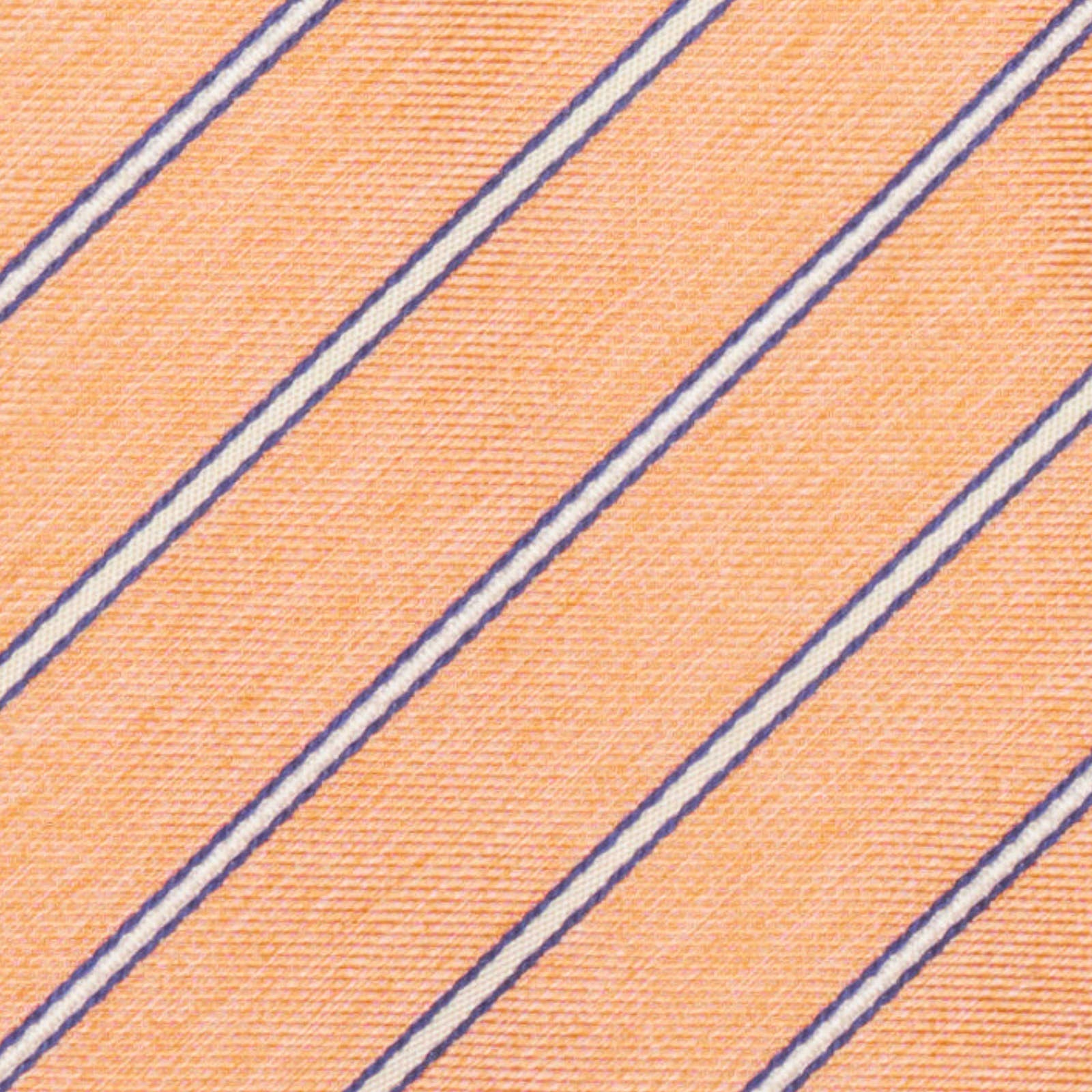 GIORGIO IV Orange Diagonal Striped Silk Tie NEW