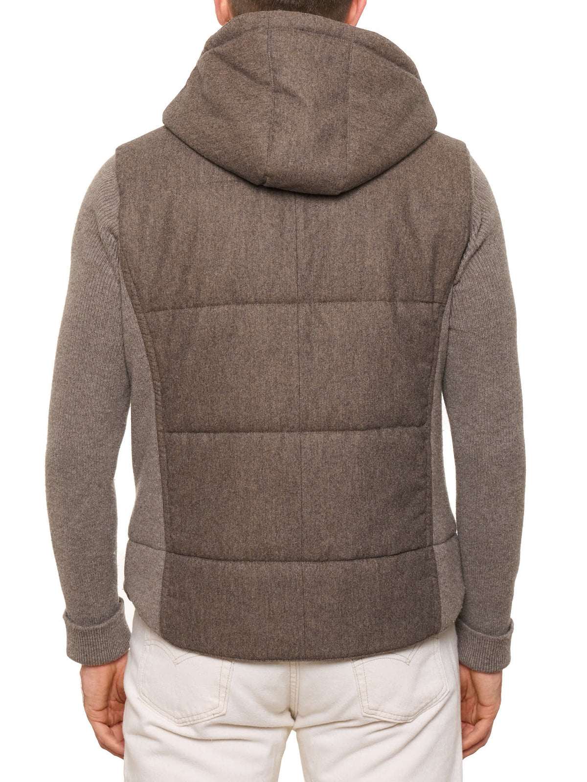 GRAN SASSO Sartorial Super Geelong Wool Flannel Hooded Jacket