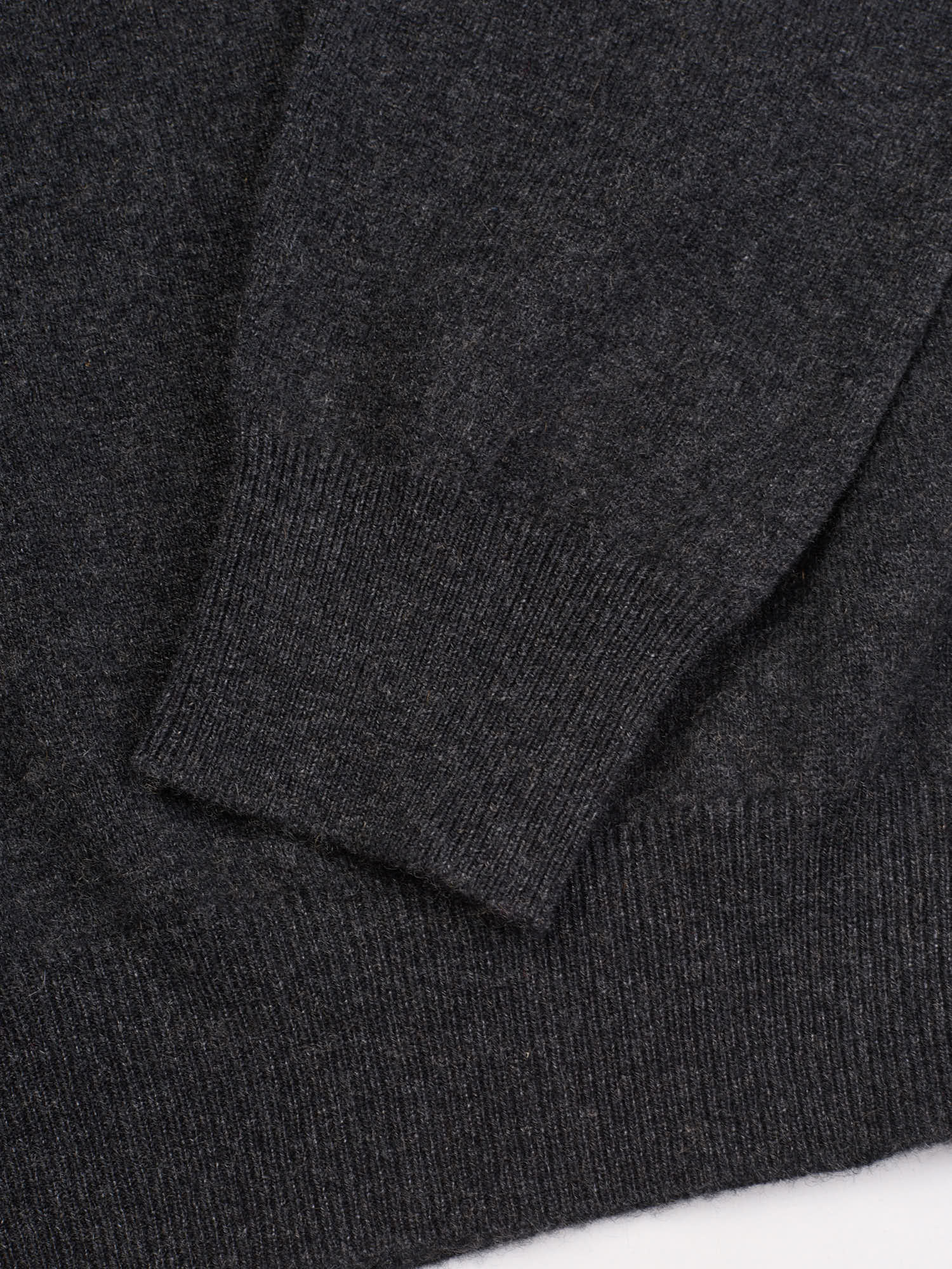 GRAN SASSO for VANNUCCI Gray Cashmere Knit Crewneck Sweater