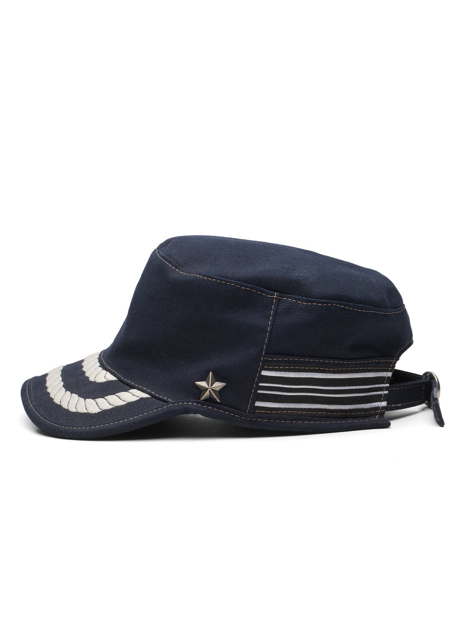 GUCCI Navy Blue Cotton Sailor's Cap Size S