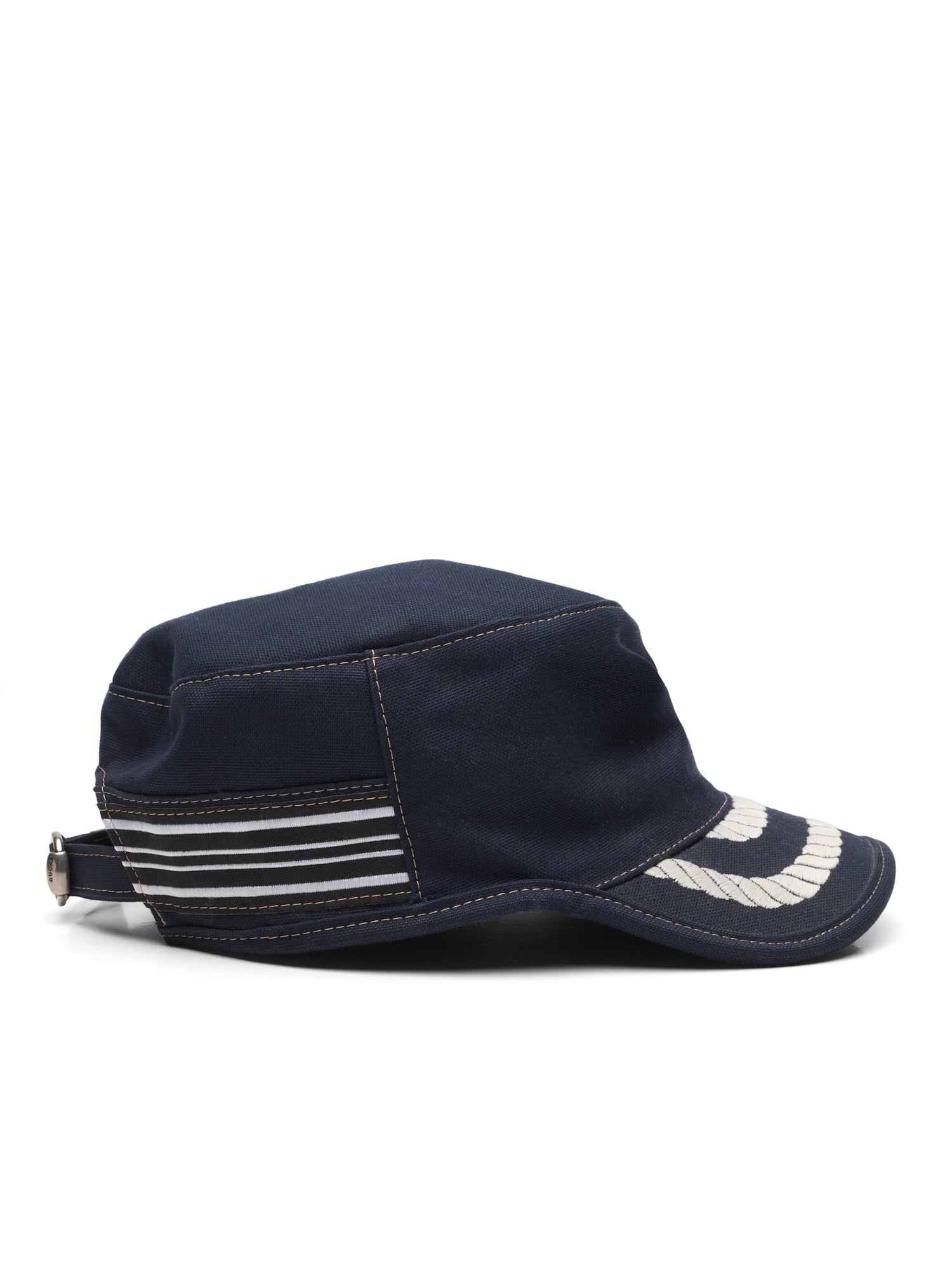 GUCCI Navy Blue Cotton Sailor's Cap Size S