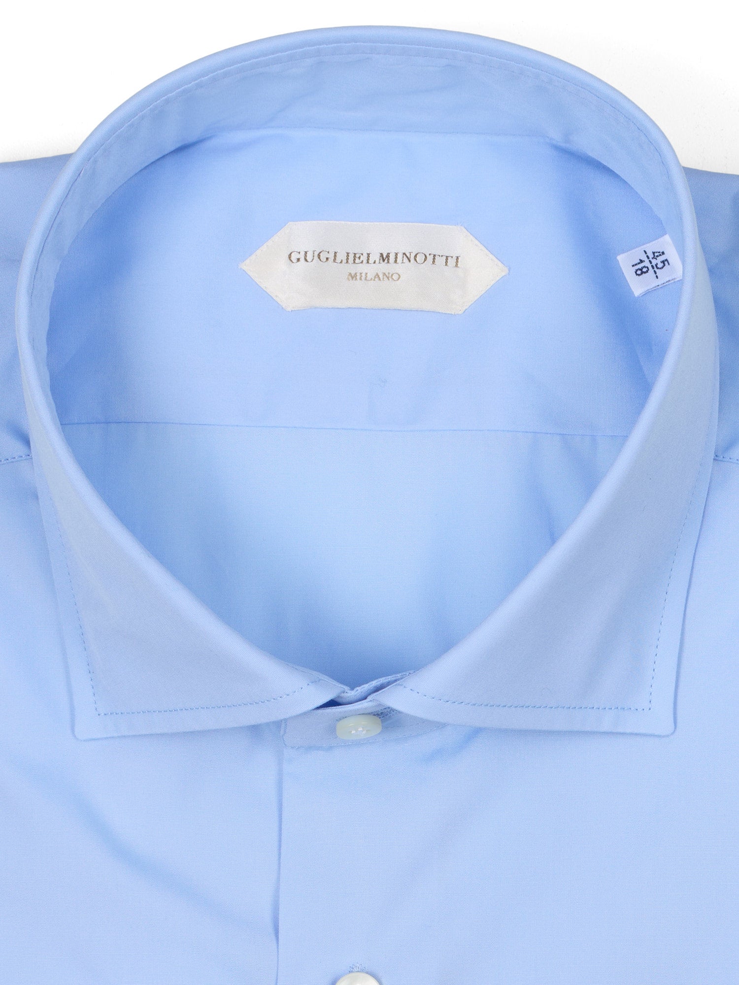 GUGLIELMINOTTI Sky Blue Cotton Dress Shirt