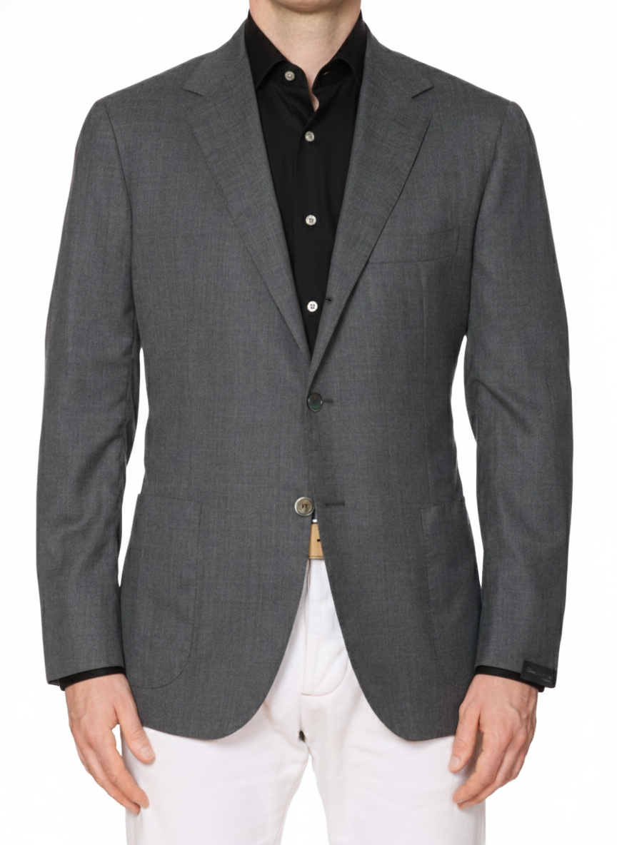 SARTORIO Napoli Gray Wool Jacket