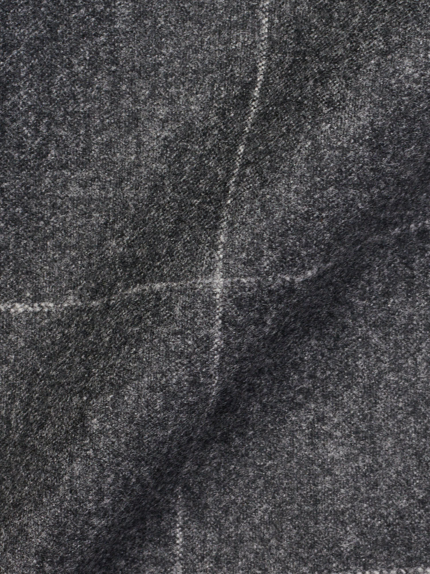 Gray Handmade Windowpane Wool Dress Pants Size EU 50 NEW US 34