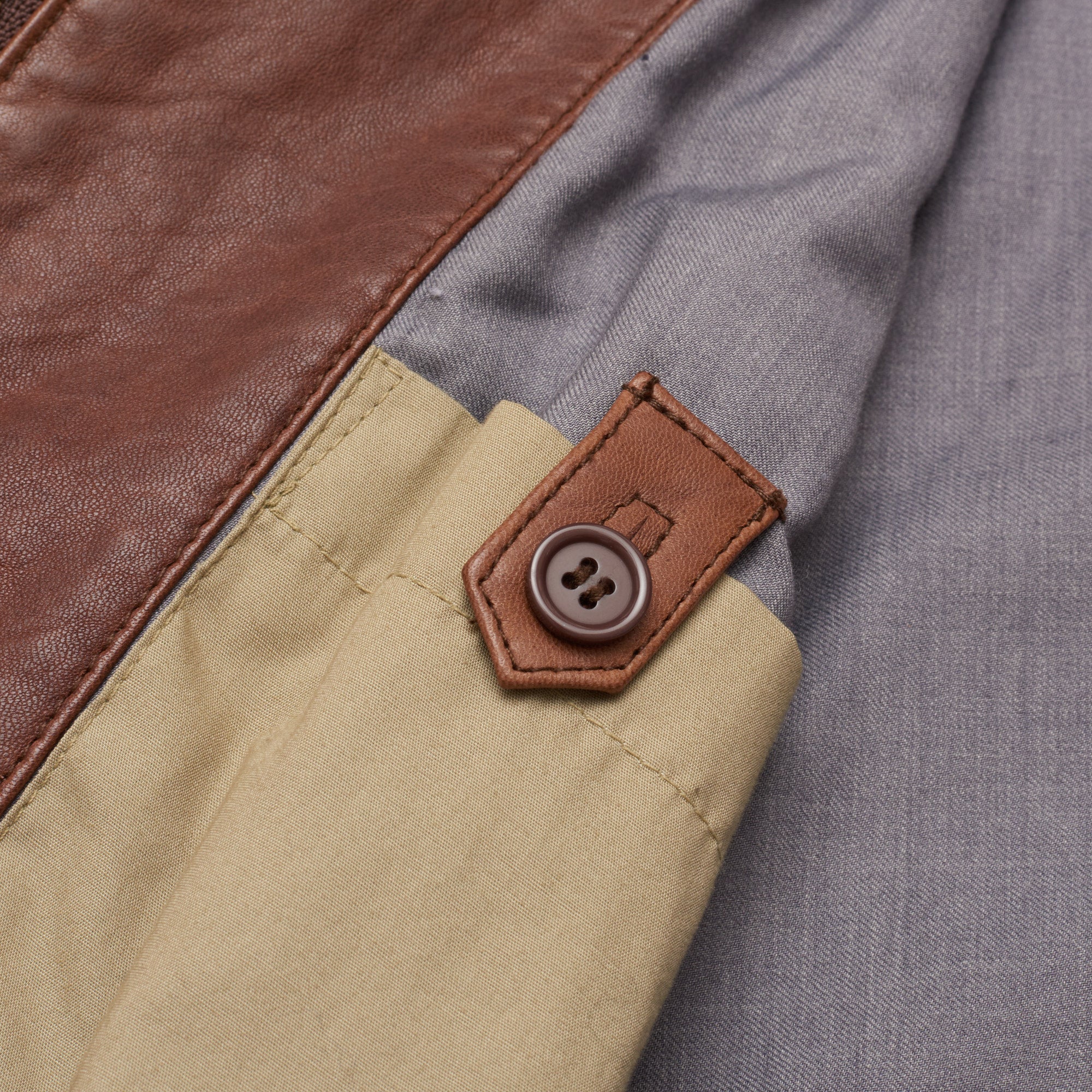 HARTFORD Brown Lamb Nappa Leather Flight Bomber Jacket Size M HARTFORD