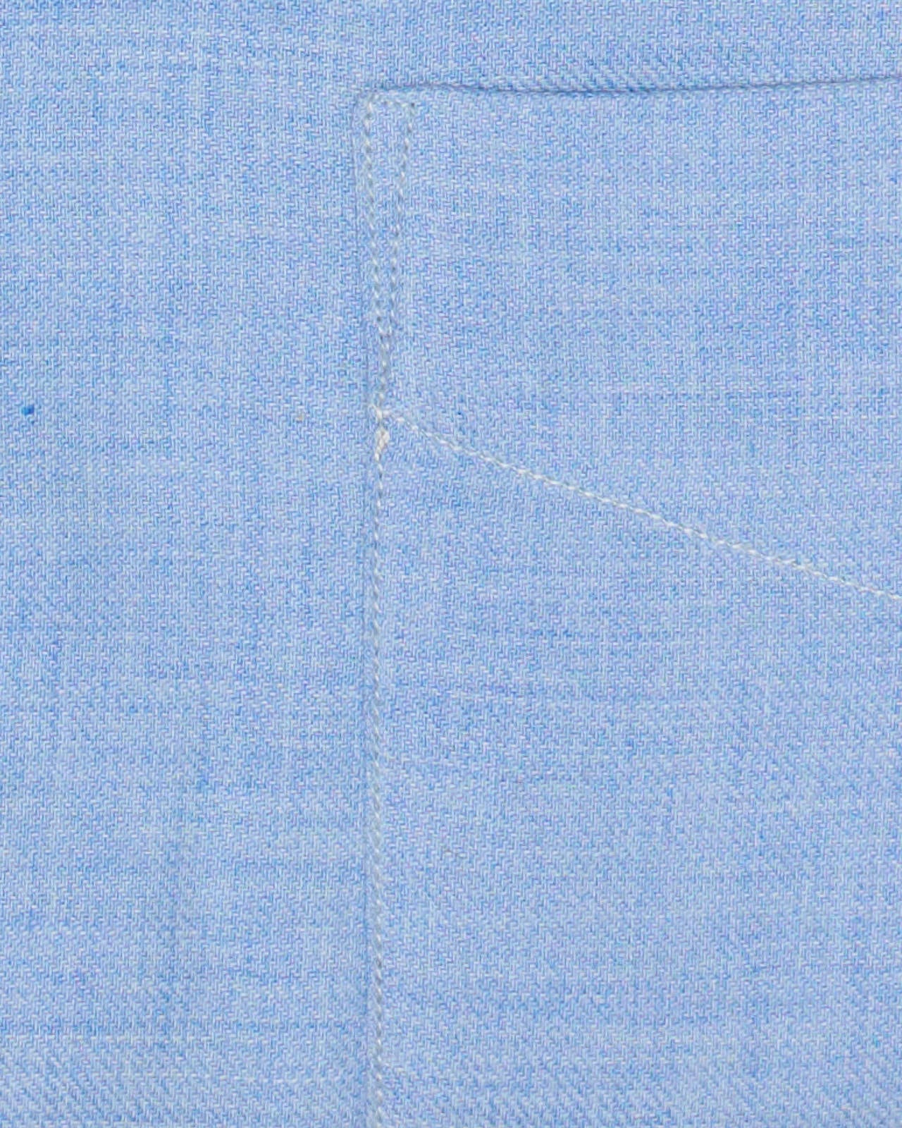 HERMAN Blue Melange Cotton Dress Shirt EU S NEW US 15.5