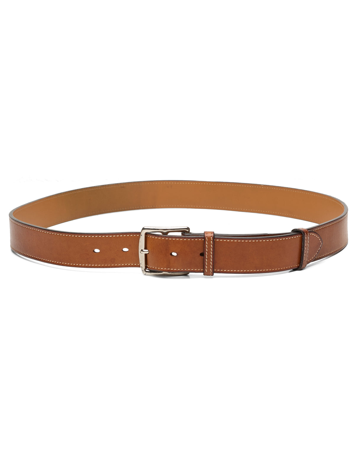 HERMES Paris Etriviere 32 Fawn Color Leather Belt 95cm 38"