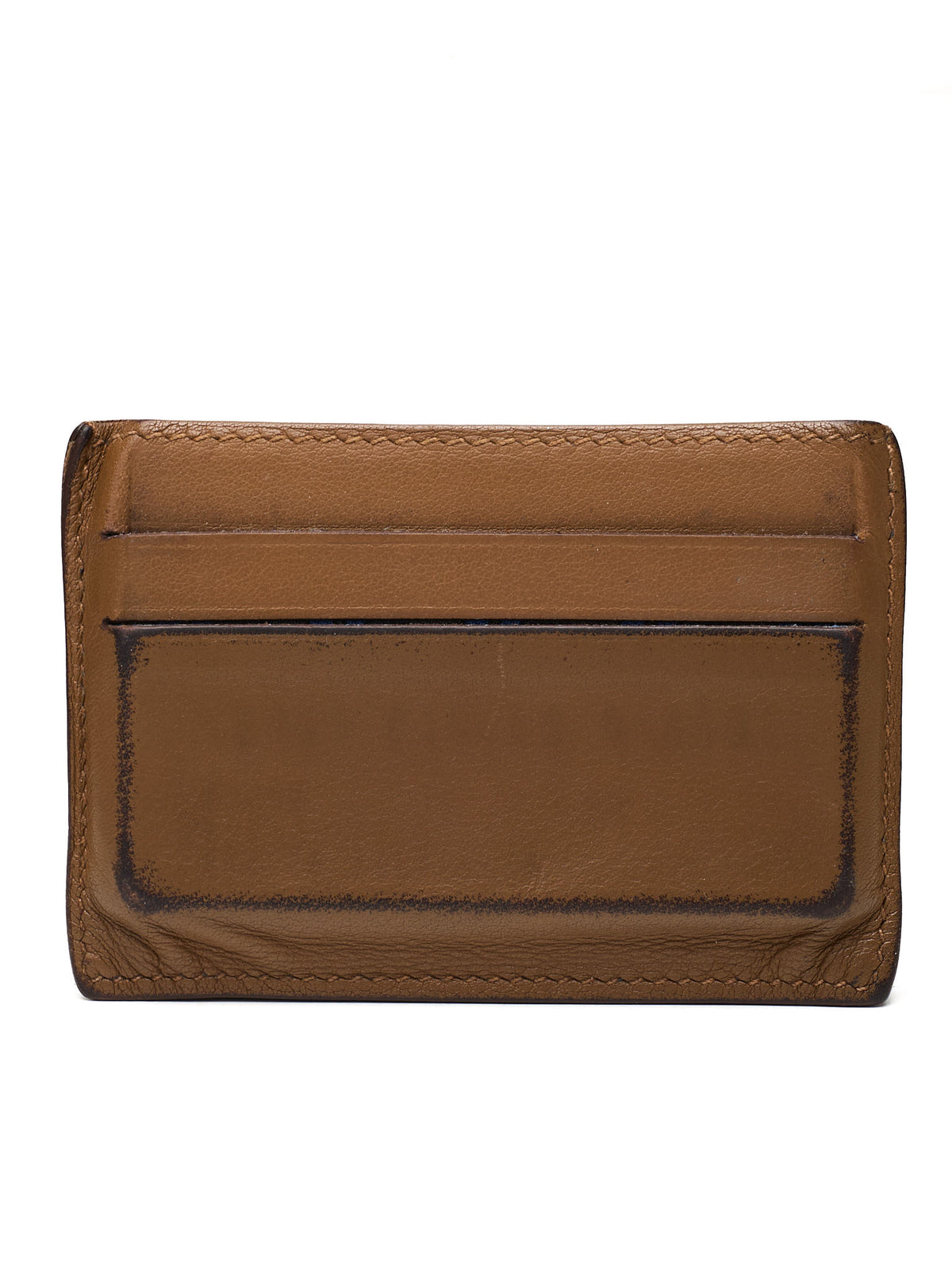 HERMES Citizen Twill in Swift Calfskin Leather Card Holder Wallet