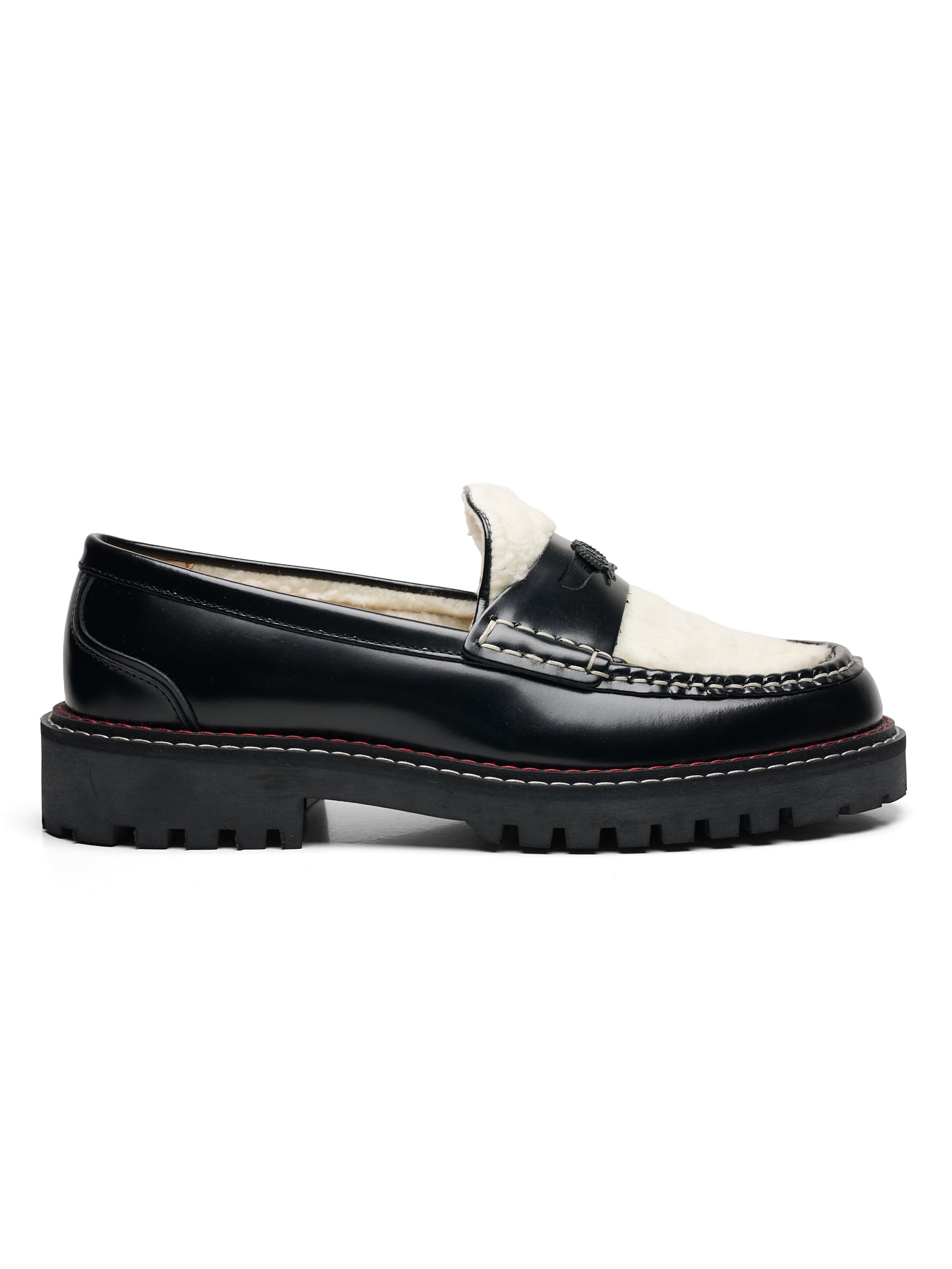 HILFIGER COLLECTION Black Leather Penny Loafers EU 40 NEW US 7.5 Unisex