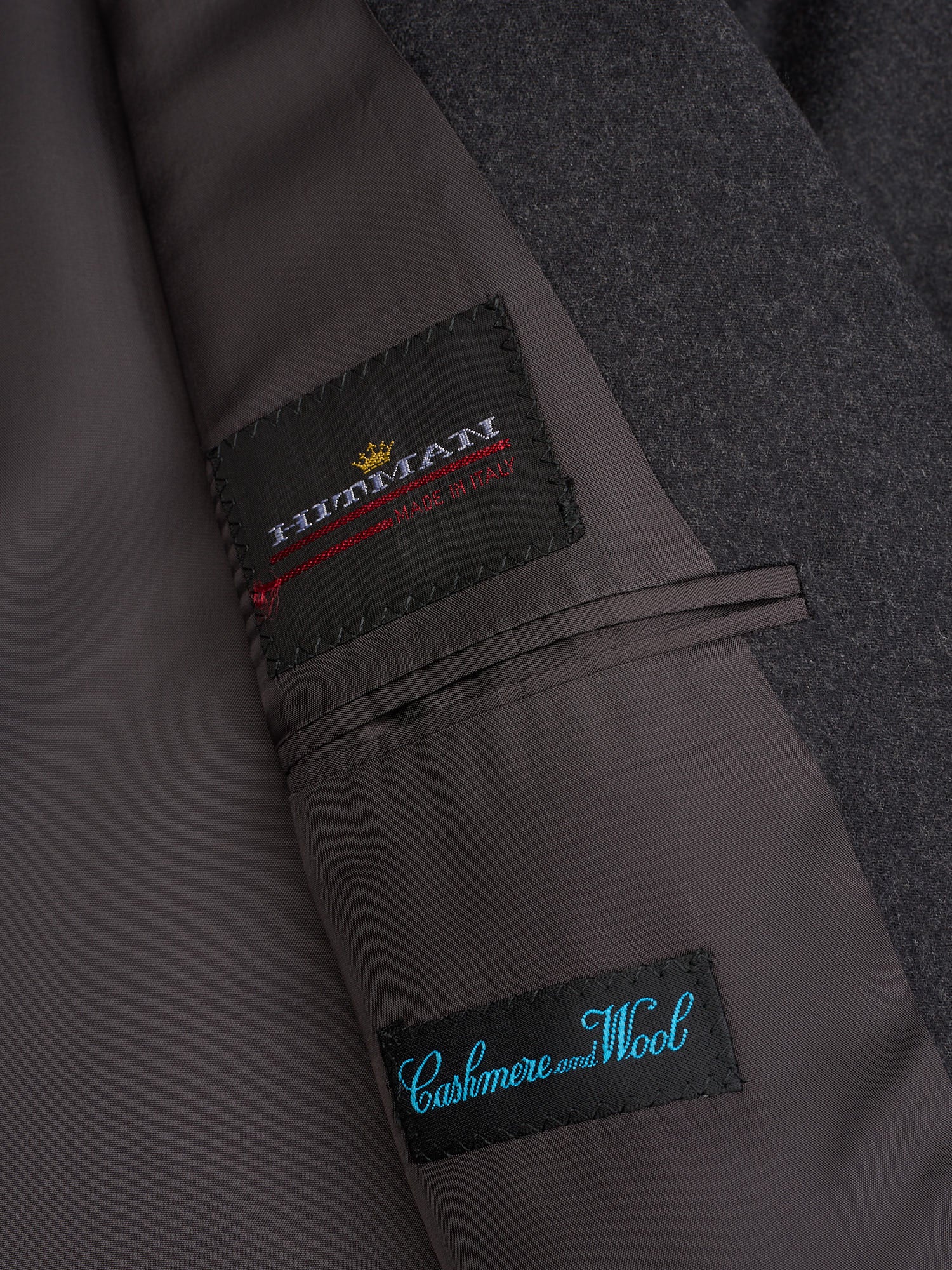 Hitman by Cerruti Dark Gray Flannel "Arsenio" Wool–Cashmere Suit