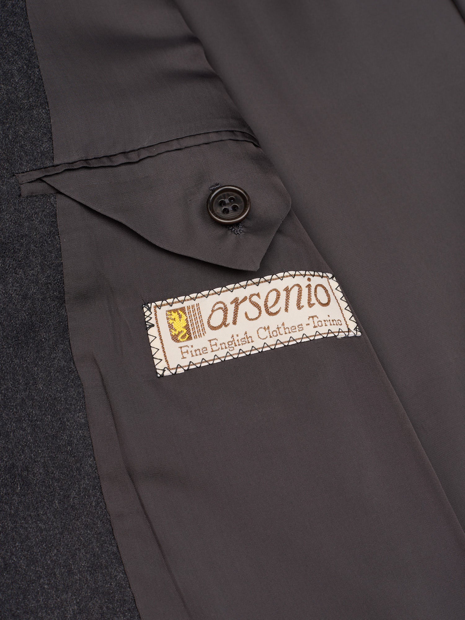 Hitman by Cerruti Dark Gray Flannel "Arsenio" Wool–Cashmere Suit