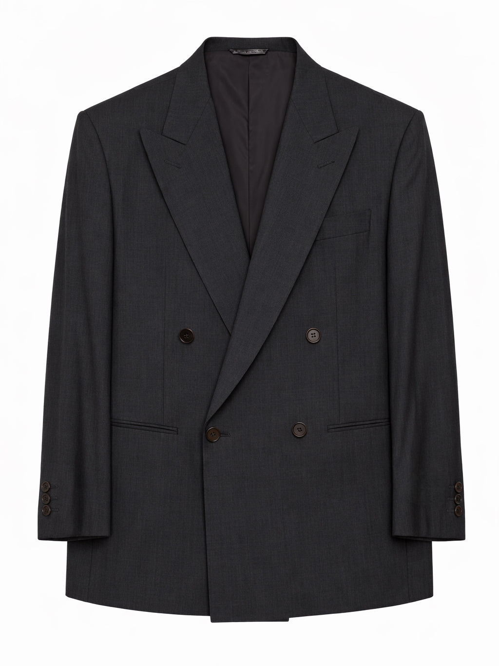 Hitman by Cerruti Gray Arsenio Super 100‘s Wool Double Breasted Suit