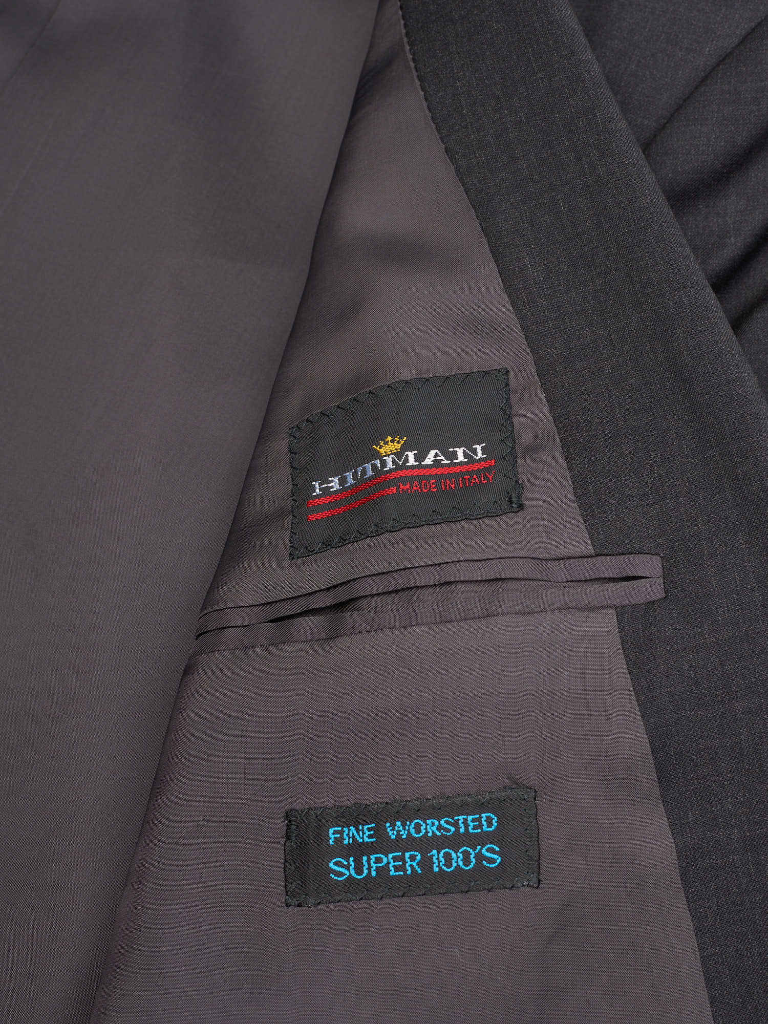 Hitman by Cerruti Gray Arsenio Wool Super 100‘s Double Breasted Suit