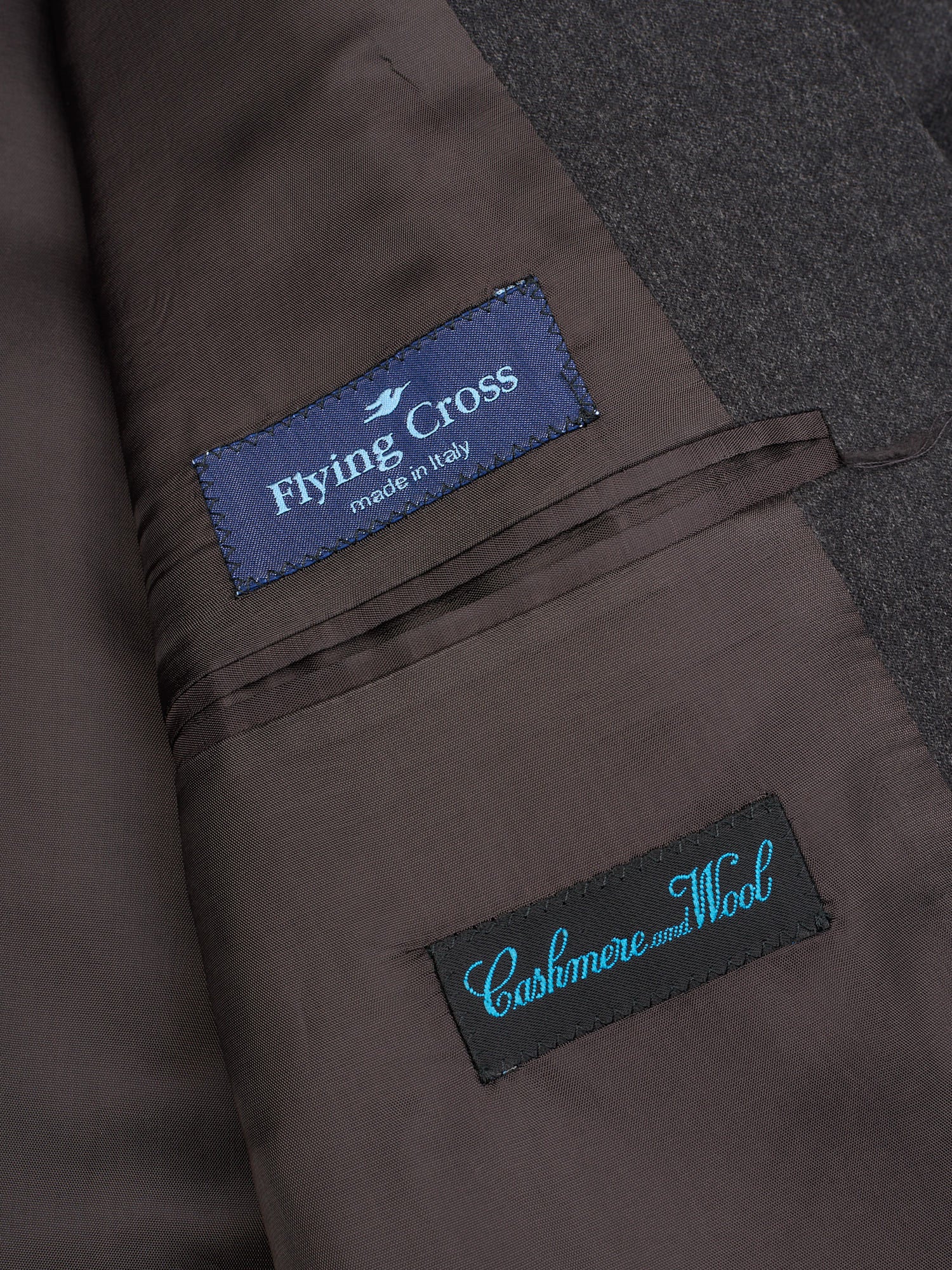 Hitman by Cerruti Dark Gray Cerruti Wool–Cashmere Flannel Suit