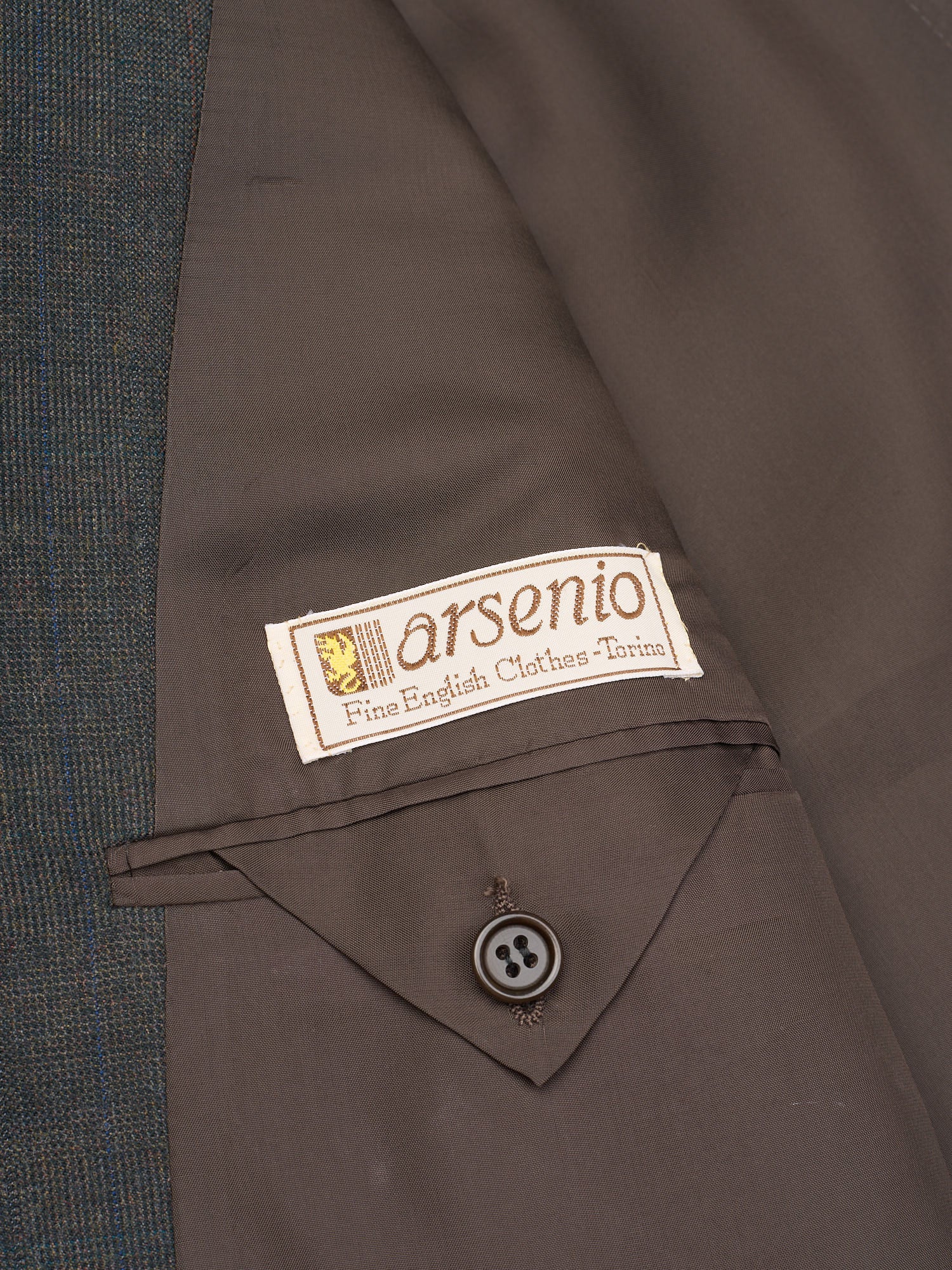 Hitman by Cerruti Dark Green Prince of Wales Wool Suit
