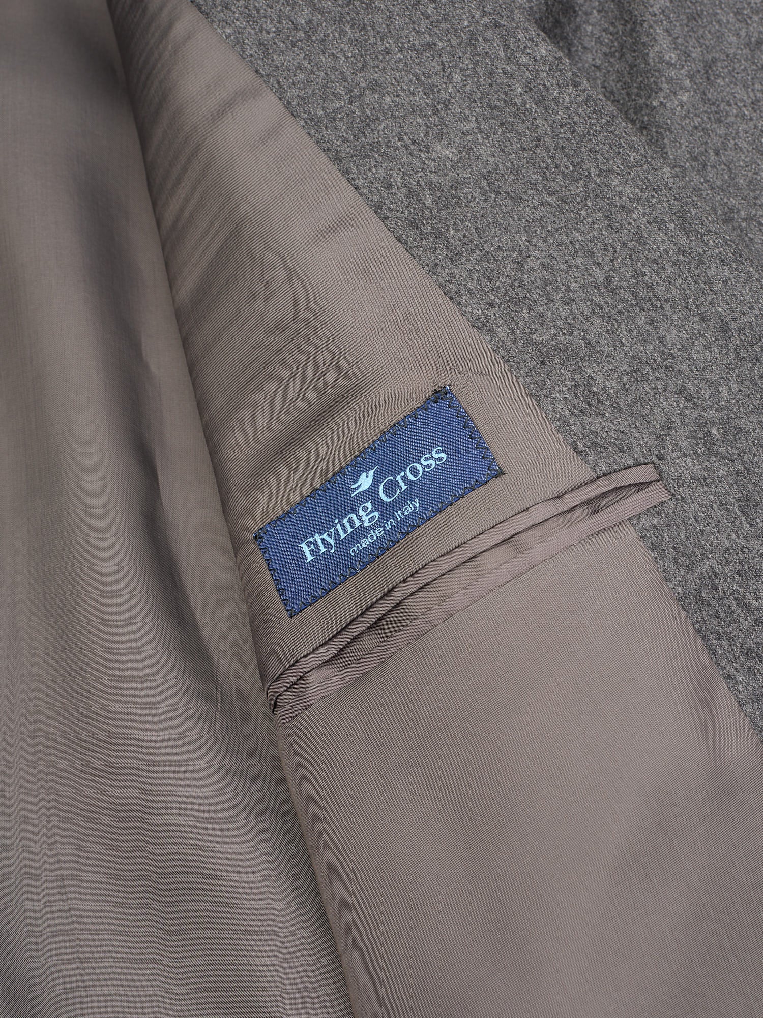 CERRUTI for Sir Wilson Torino Gray Flannel Wool–Cashmere Suit