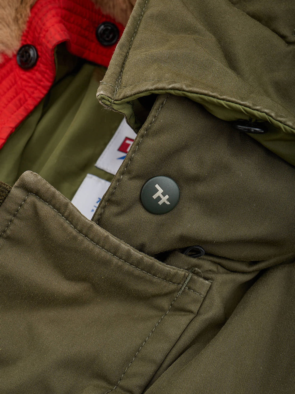 HOLUBAR "Boulder" 70th Anniv Ed Military Green Down Parka Jacket Alpaca Mohair