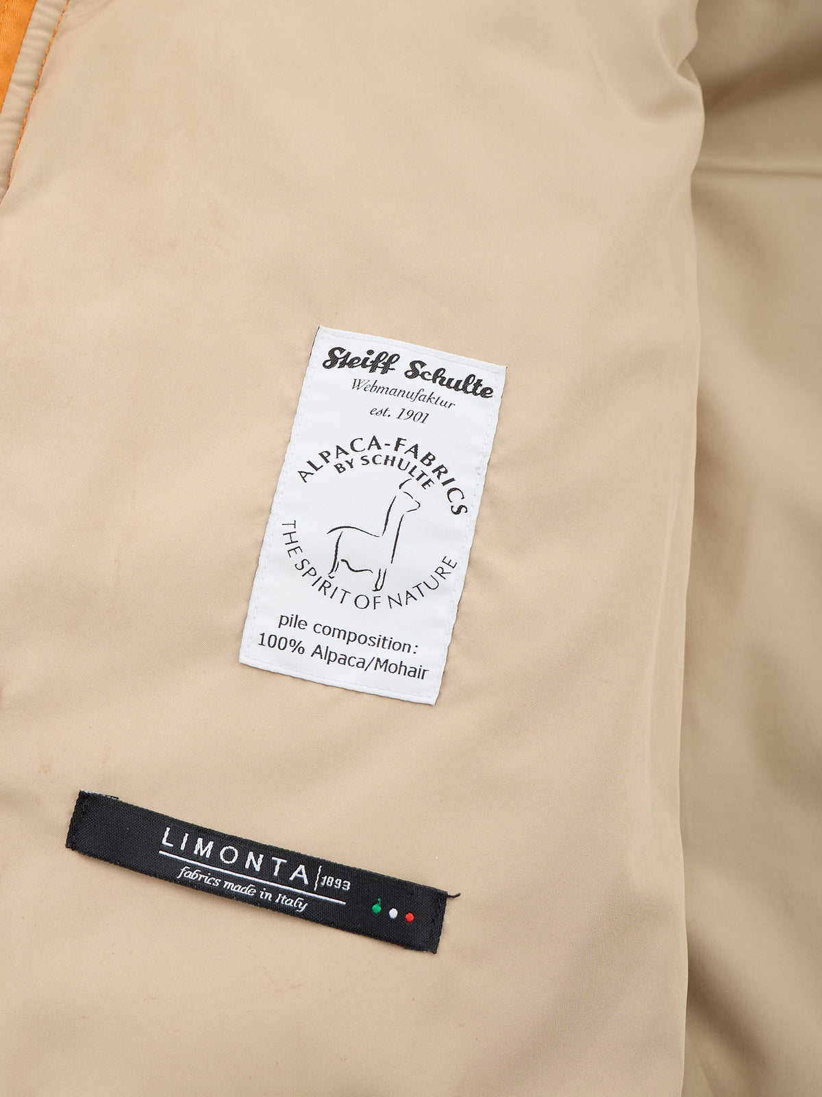 HOLUBAR "Boulder" Orange Cotton Down Filled Parka Jacket Alpaca Parts