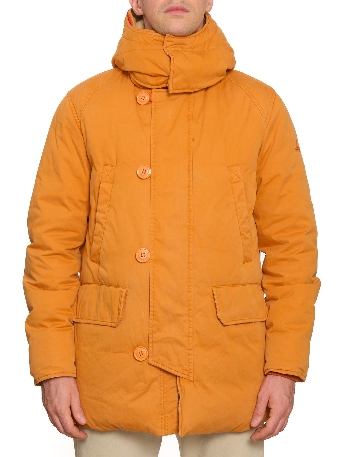 HOLUBAR "Boulder" Orange Cotton Down Filled Parka Jacket Alpaca Parts