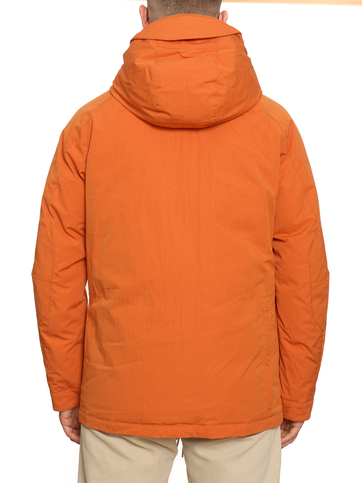 HOLUBAR "Deer Hunter" Orange Cotton Down Filled Parka Jacket NEW