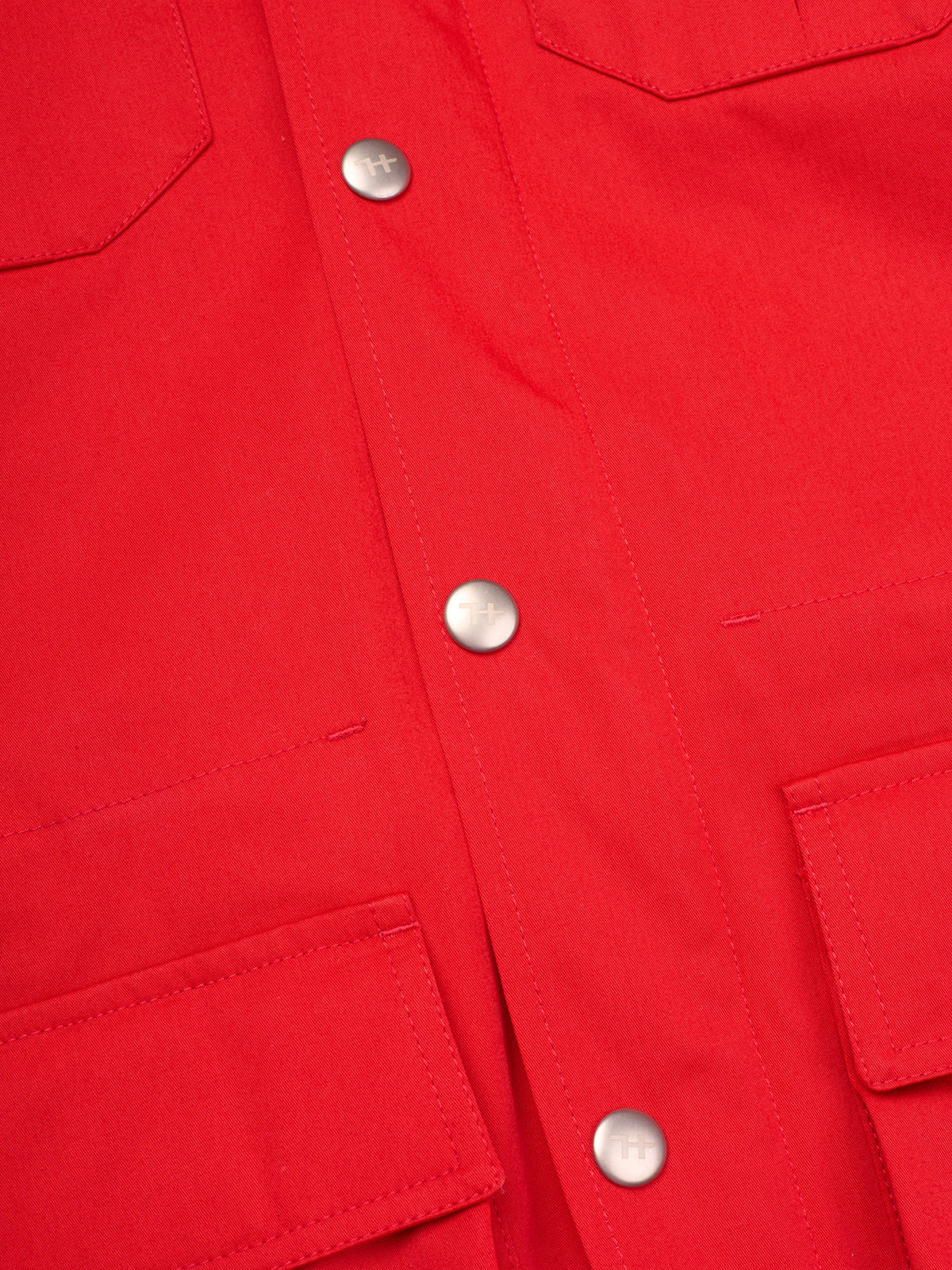HOLUBAR "Deer Hunter" Red Cotton Hooded Safari Field Jacket