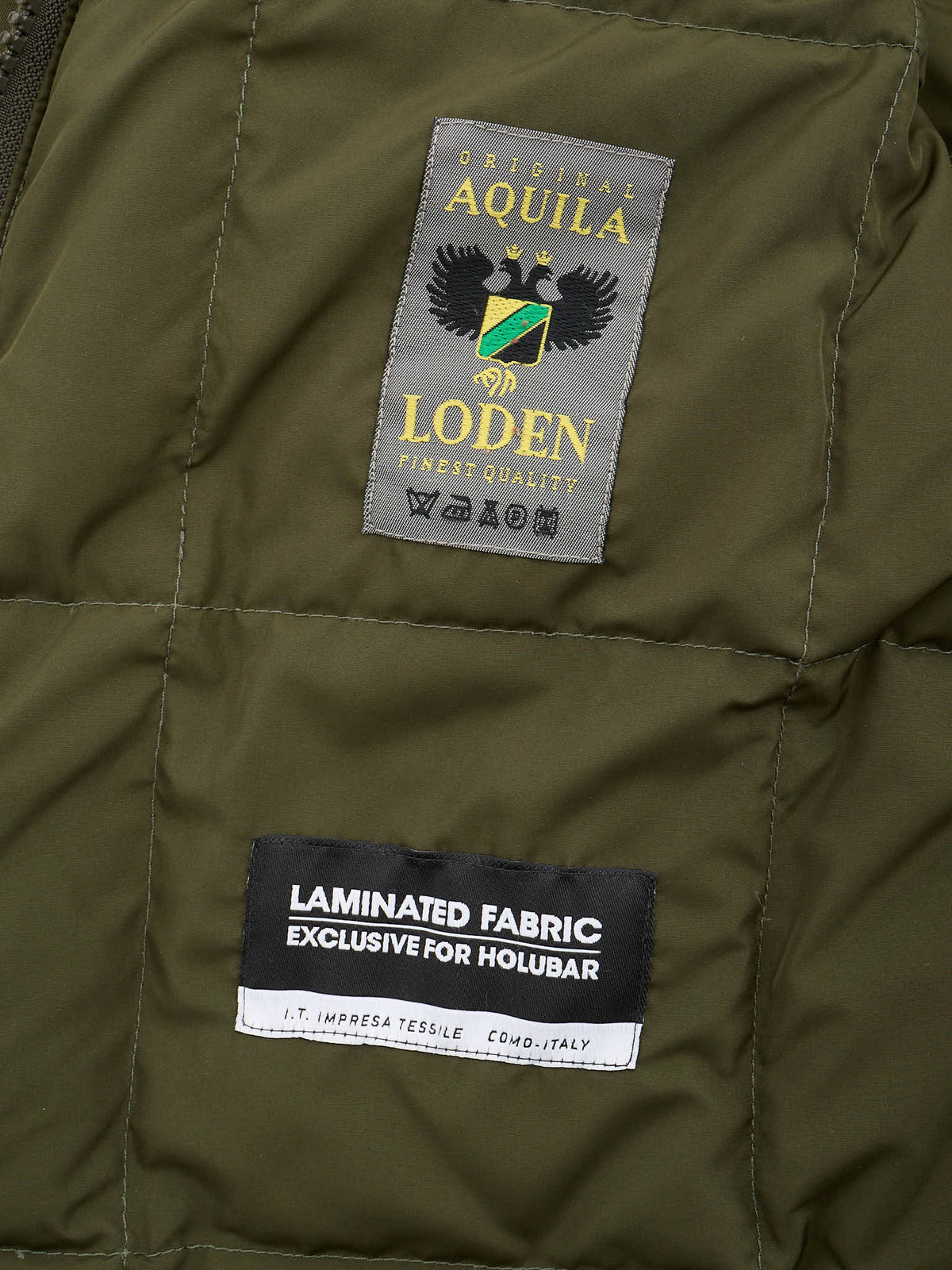 HOLUBAR "New Short Hunter" Green Down Jacket Parka