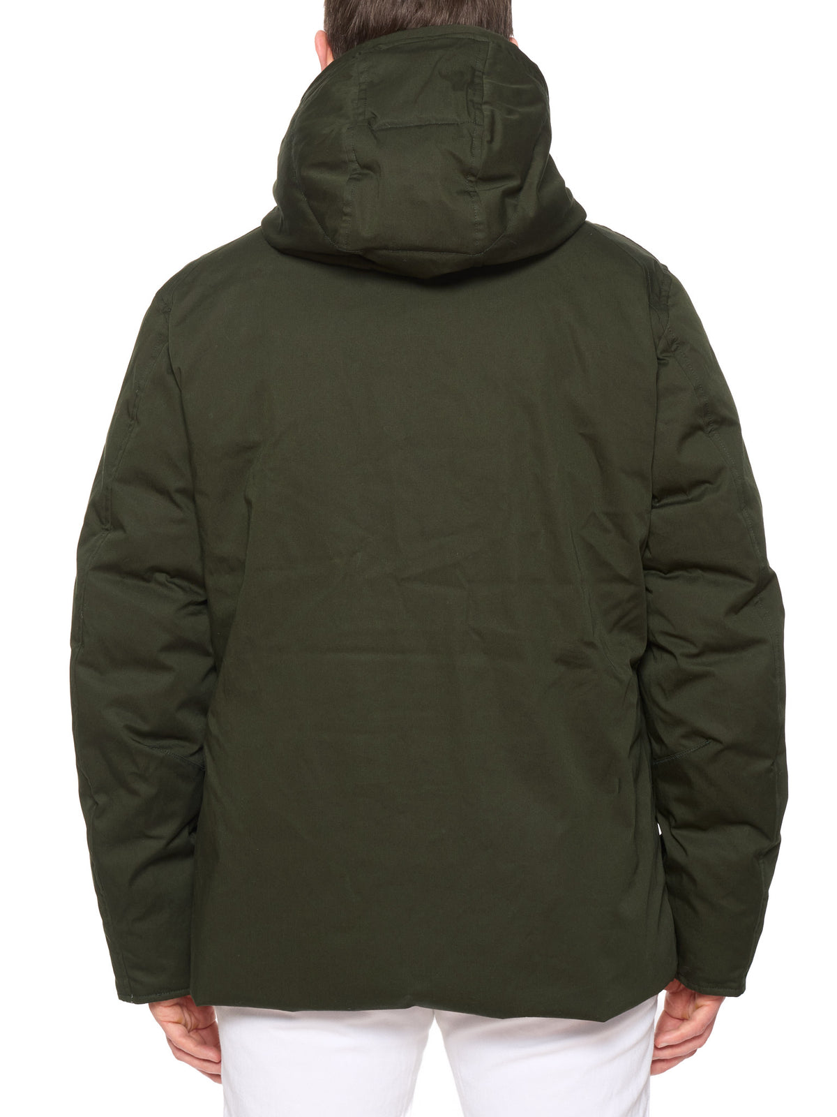 HOLUBAR "Short Boulder" Forest Green Down Jacket Hooded Parka NEW L