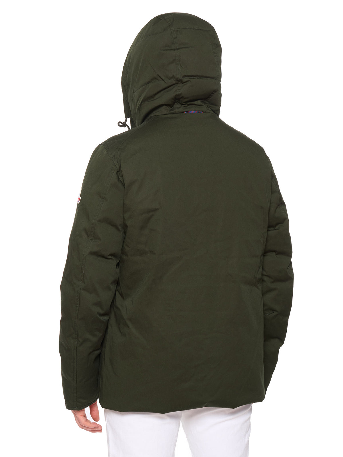 HOLUBAR "Short Boulder" Forest Green Down Jacket Hooded Parka NEW L