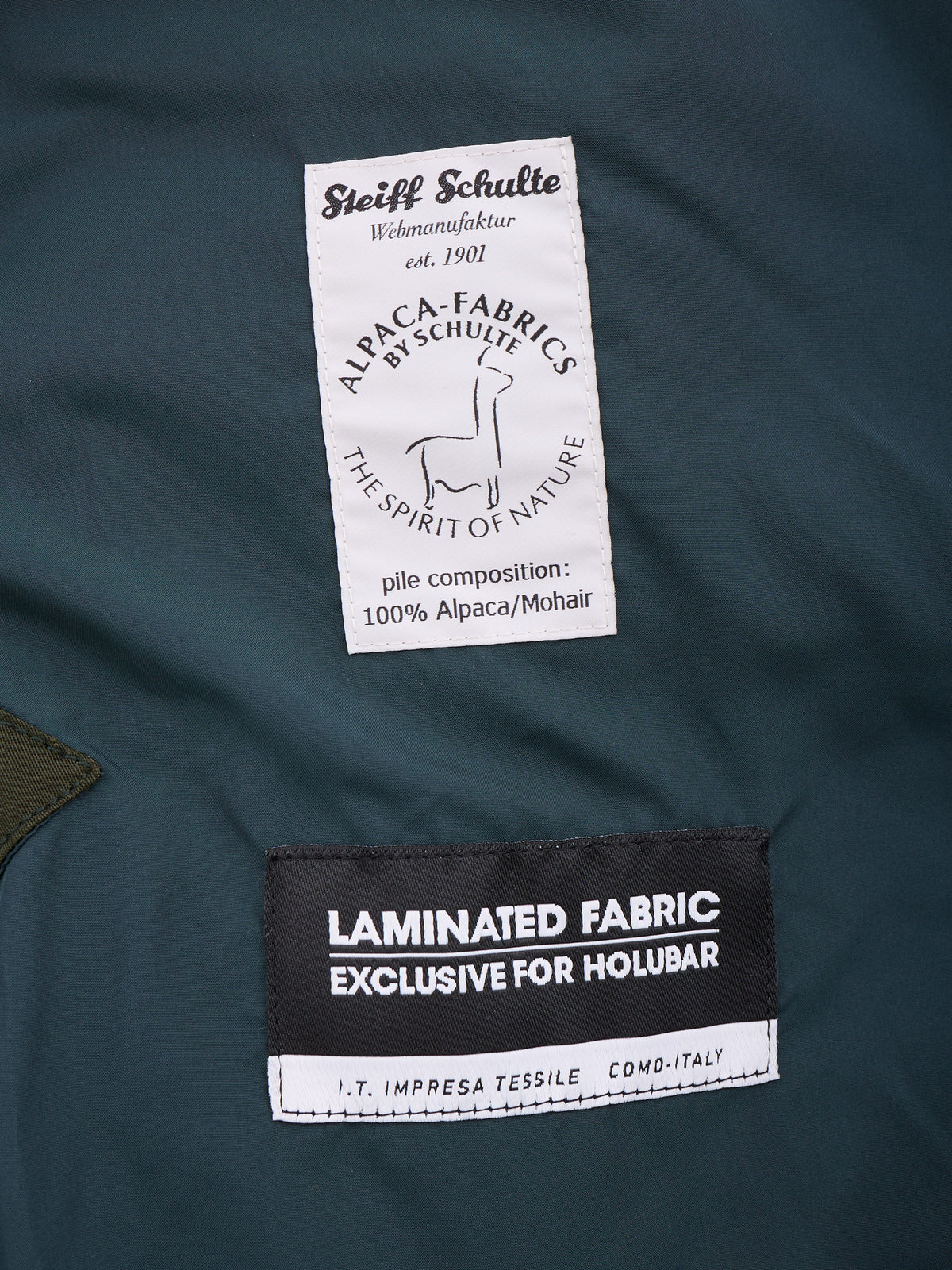 HOLUBAR "Short Boulder" Forest Green Down Jacket Hooded Parka NEW L