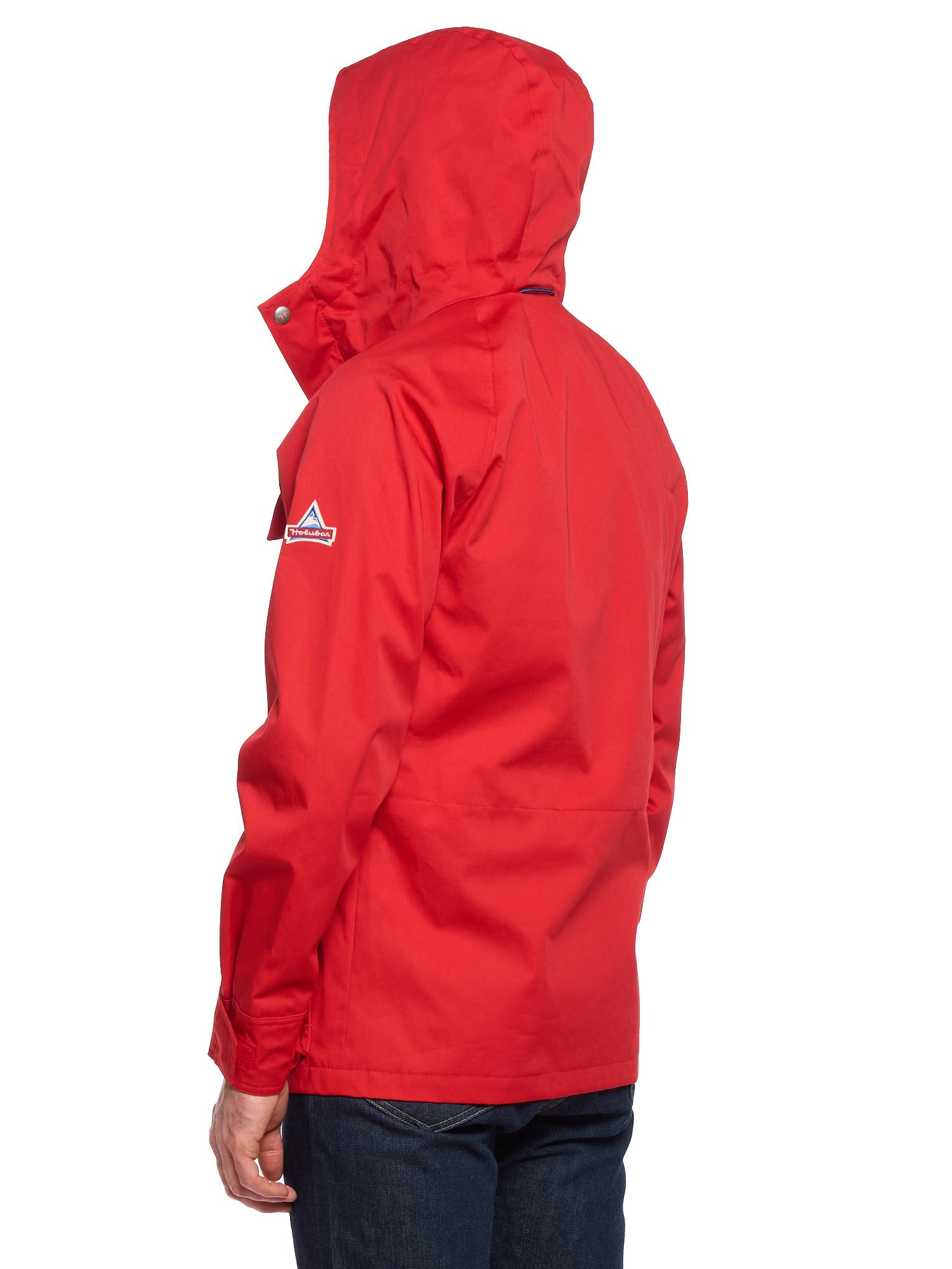 HOLUBAR "Deer Hunter" Red Cotton Hooded Safari Field Jacket