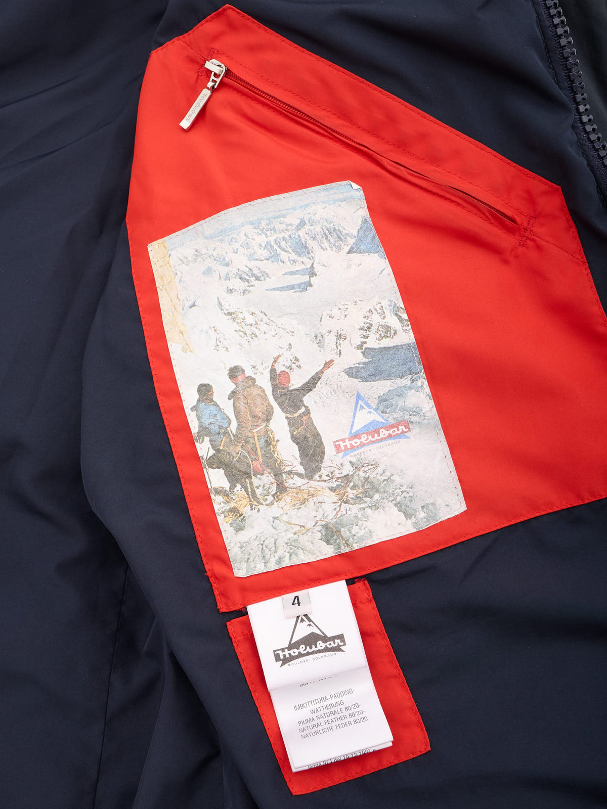 Rare HOLUBAR "Explorer" Blue Down Parka Jacket Alpaca Cabourn Everest