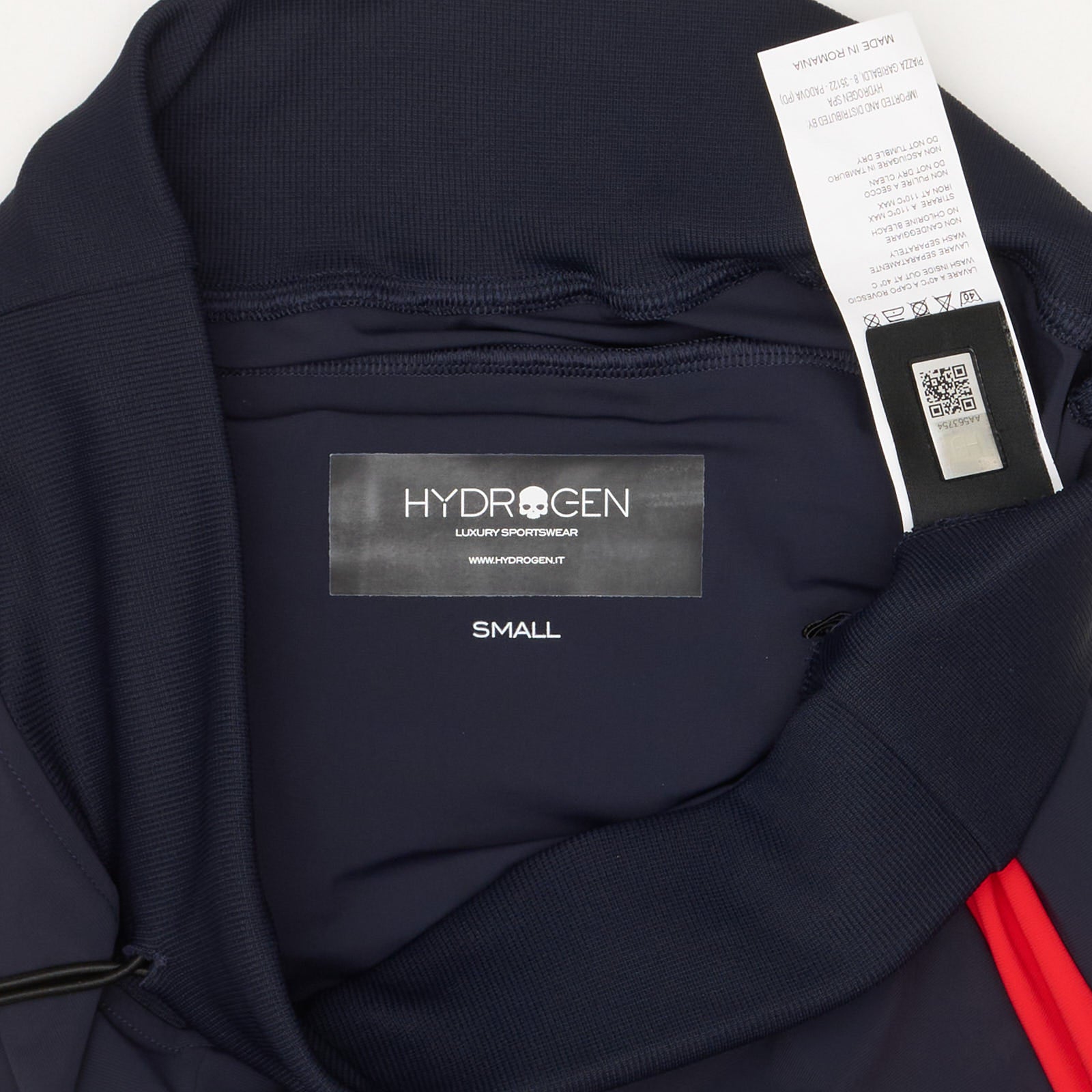 HYDROGEN Navy Blue Polyamide Sweatpants New Small Size
