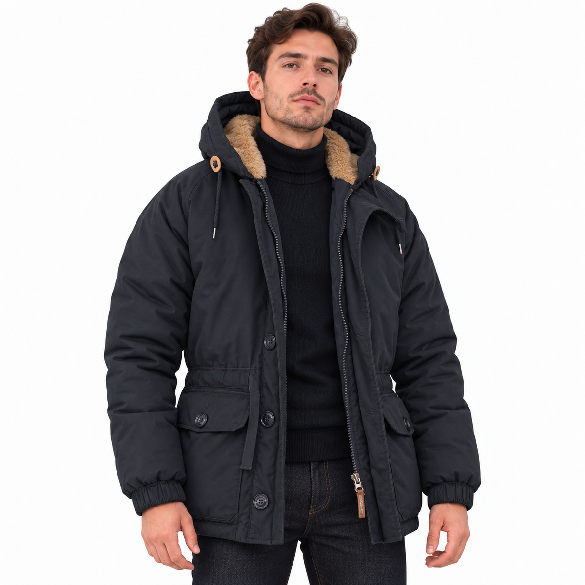 Rare HOLUBAR "Explorer" Blue Down Parka Jacket Alpaca Cabourn Everest