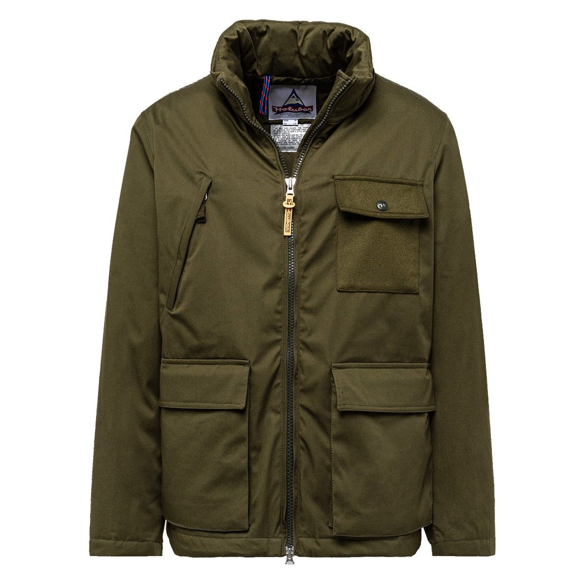 HOLUBAR "New Short Hunter" Green Down Jacket Parka