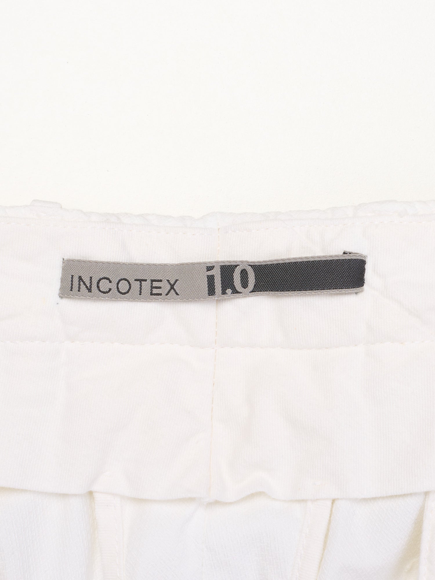 INCOTEX 1.0 White Cotton Slim Fit Chino Pants NEW Size 34