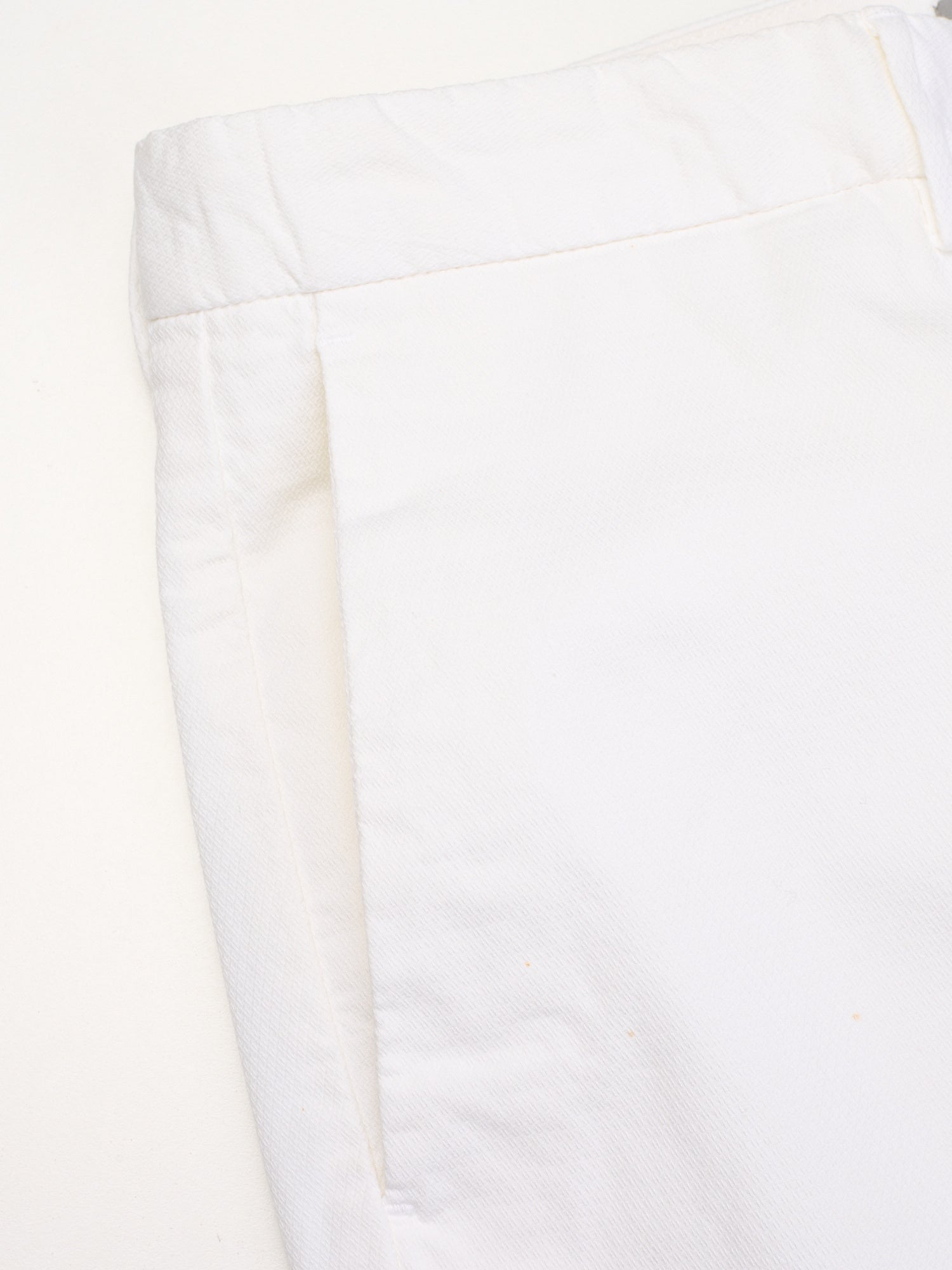 INCOTEX 1.0 White Cotton Slim Fit Chino Pants NEW Size 34