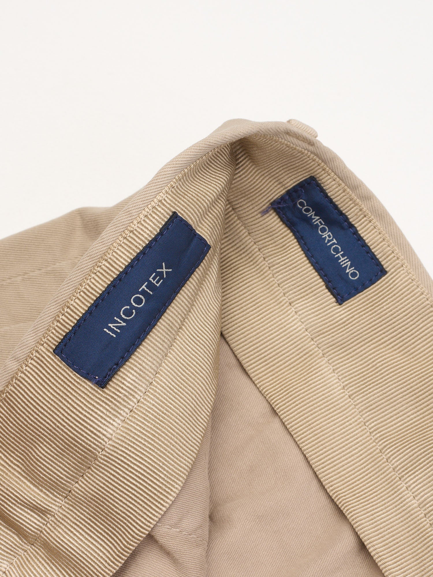 INCOTEX Beige Cotton Tight Fit Comfortchino Pants NEW Size 30