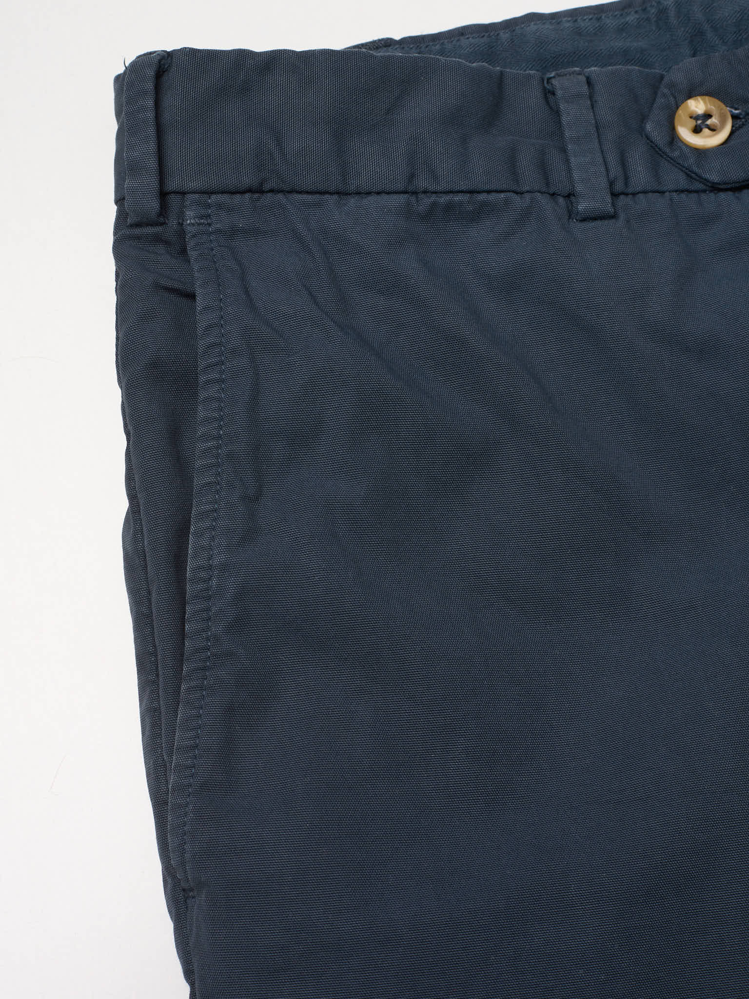 INCOTEX Dark Blue Cotton Chino Pants Size 34