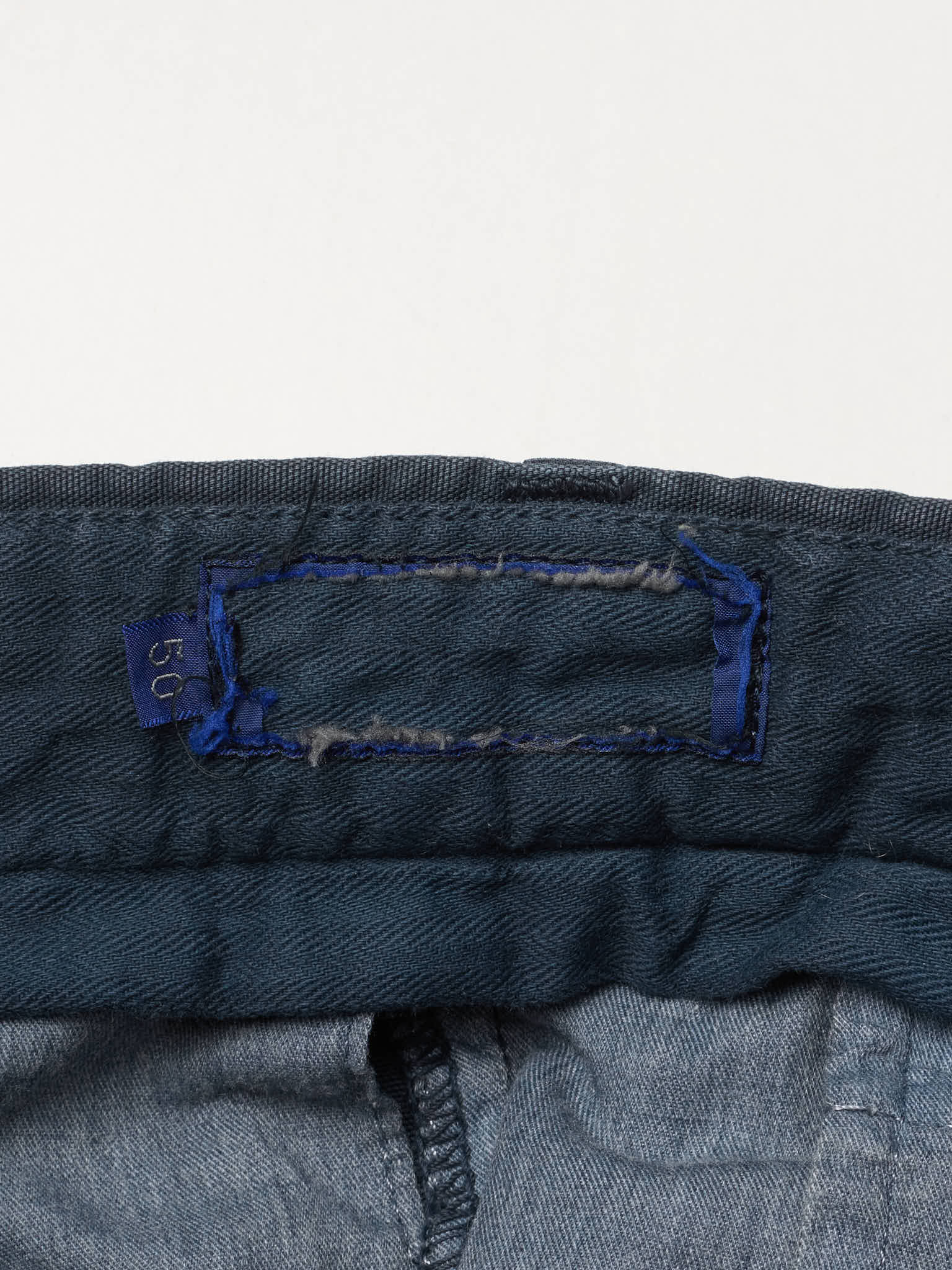 INCOTEX Dark Blue Cotton Chino Pants Size 34