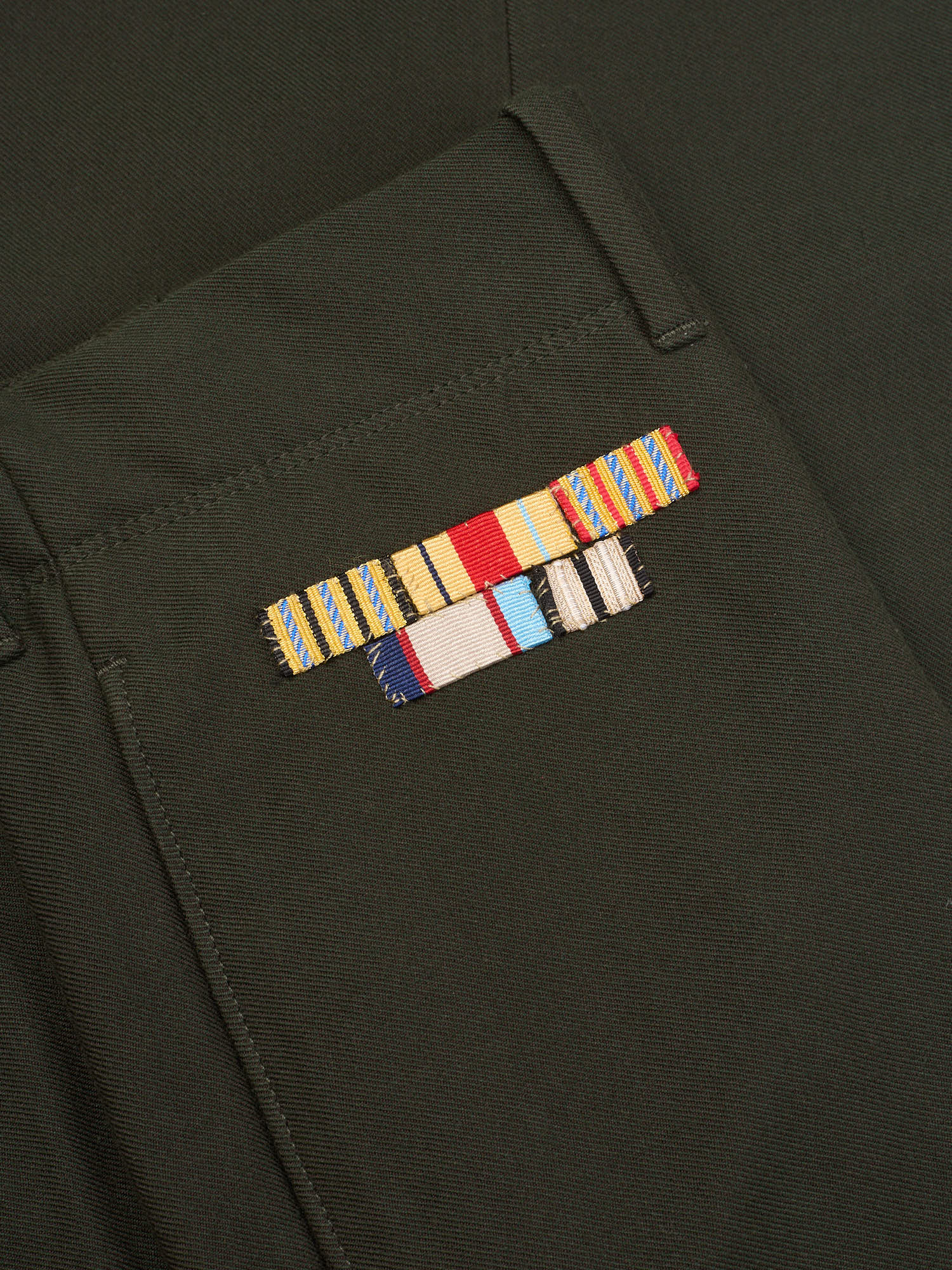 INCOTEX Military Green Cotton-Wool Carrot Fit Chino Officer's Pants NEW Size 40