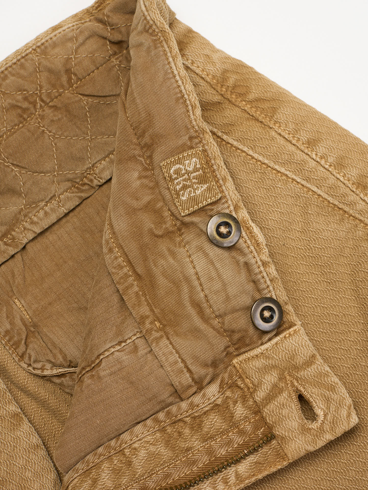 INCOTEX "Slacks" Khaki Cotton Skin Fit Chino Pants NEW Size 34