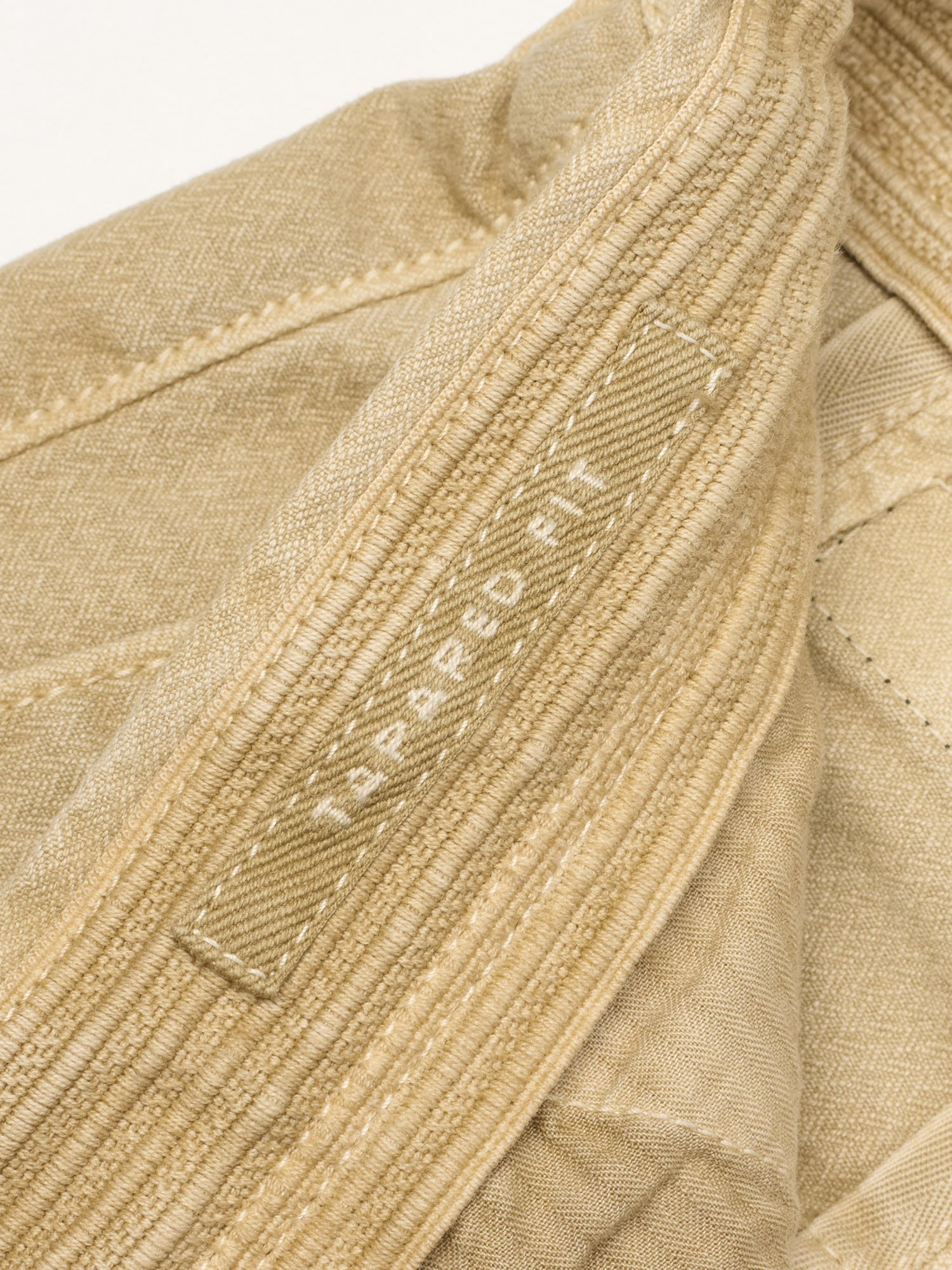 INCOTEX "Slacks" Beige Jacquard Cotton Tapered Fit Chino Pants NEW Size 34