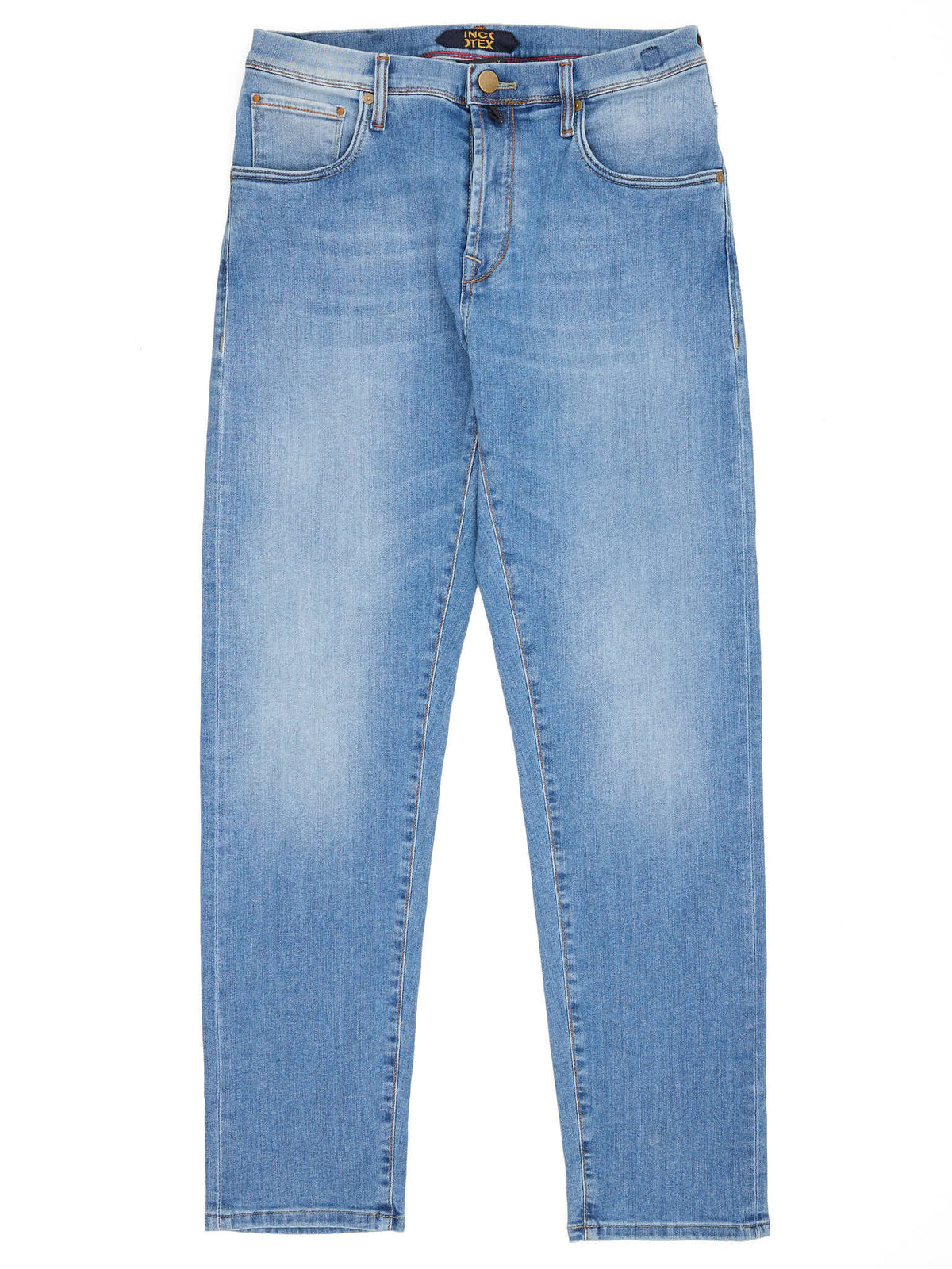INCOTEX "Blue Division" Blue Cotton 5 Pocket Jeans