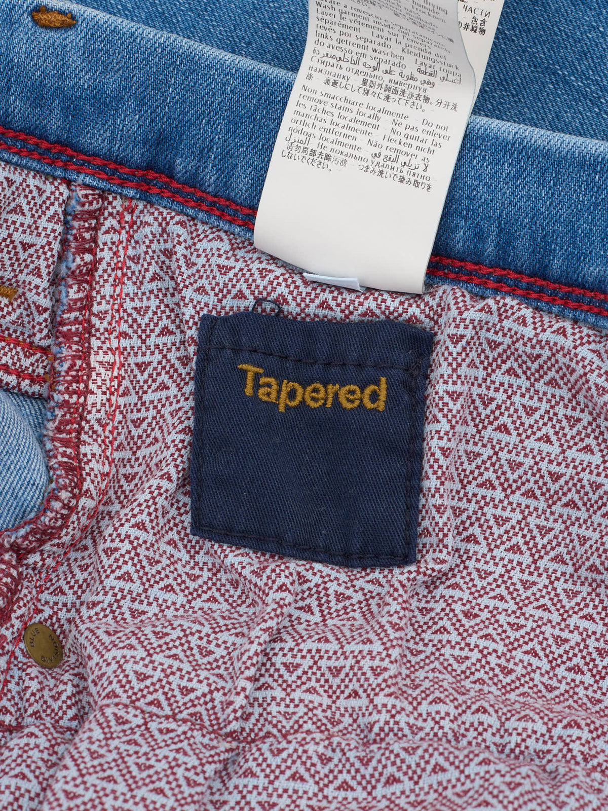 INCOTEX "Blue Division" Blue Cotton 5 Pocket Jeans